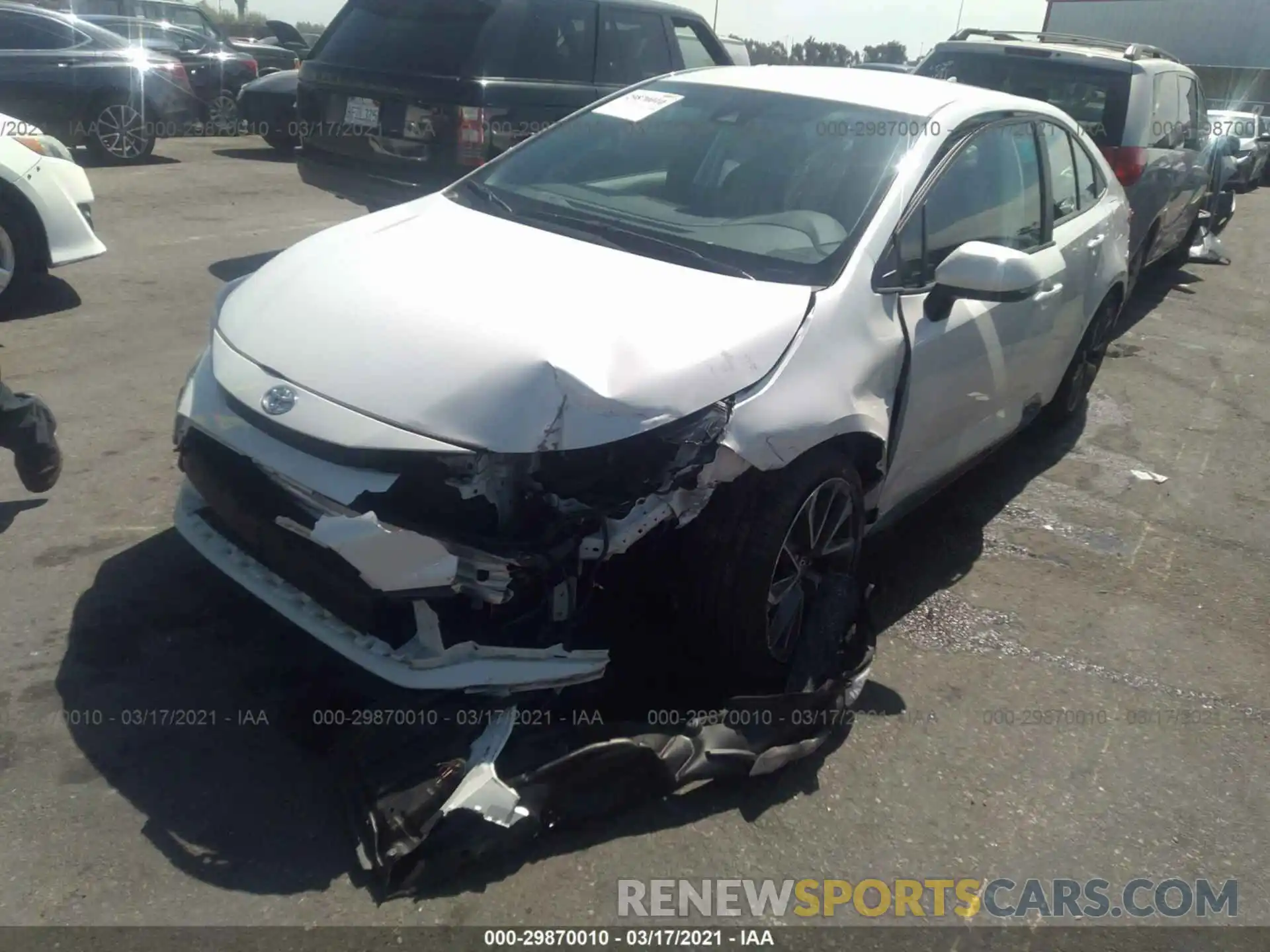 2 Photograph of a damaged car 5YFS4RCE4LP027432 TOYOTA COROLLA 2020