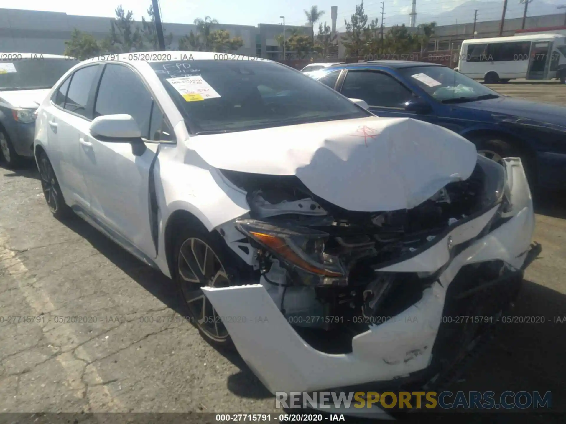 1 Photograph of a damaged car 5YFS4RCE4LP028774 TOYOTA COROLLA 2020