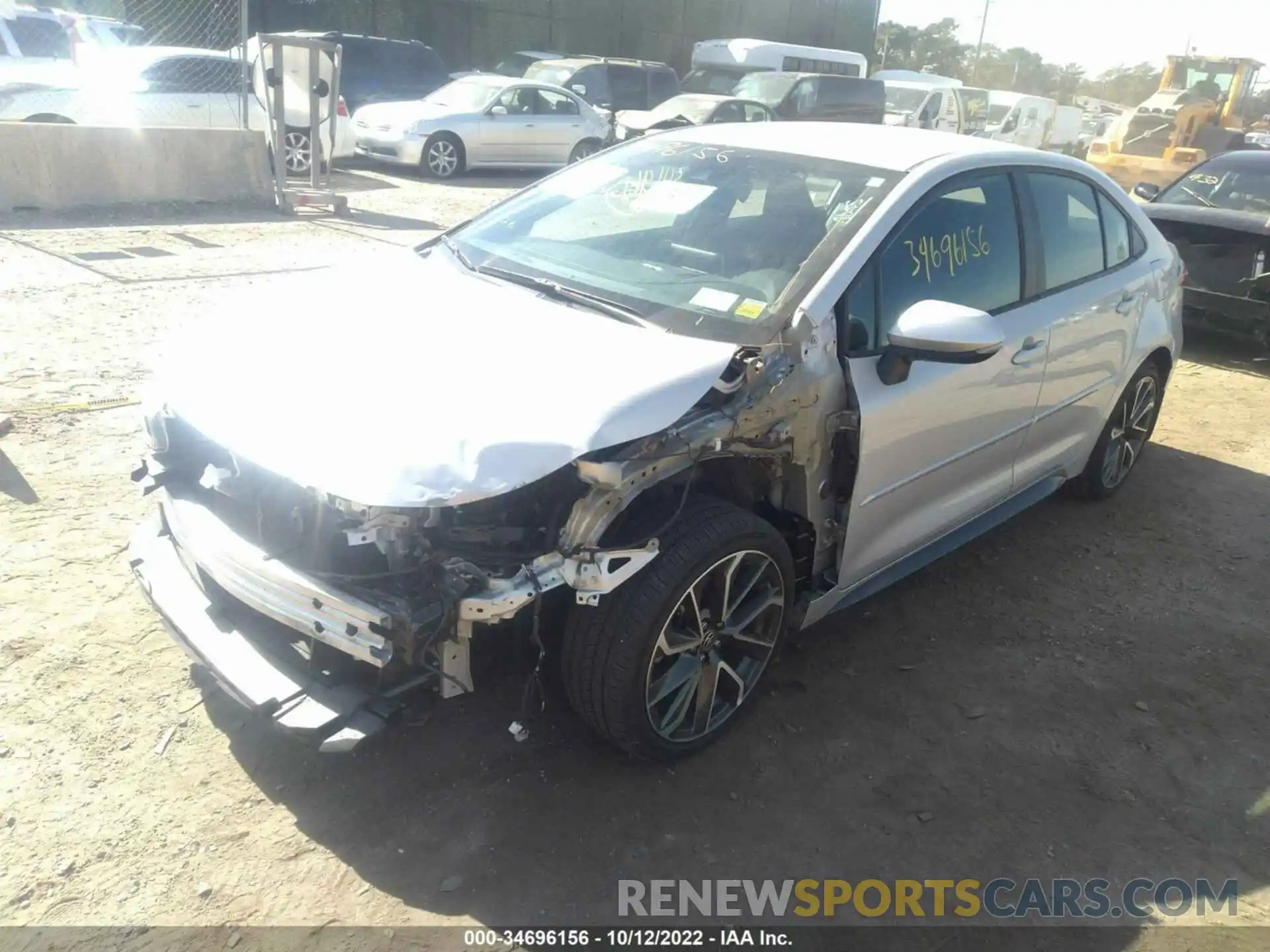 2 Photograph of a damaged car 5YFS4RCE4LP028810 TOYOTA COROLLA 2020