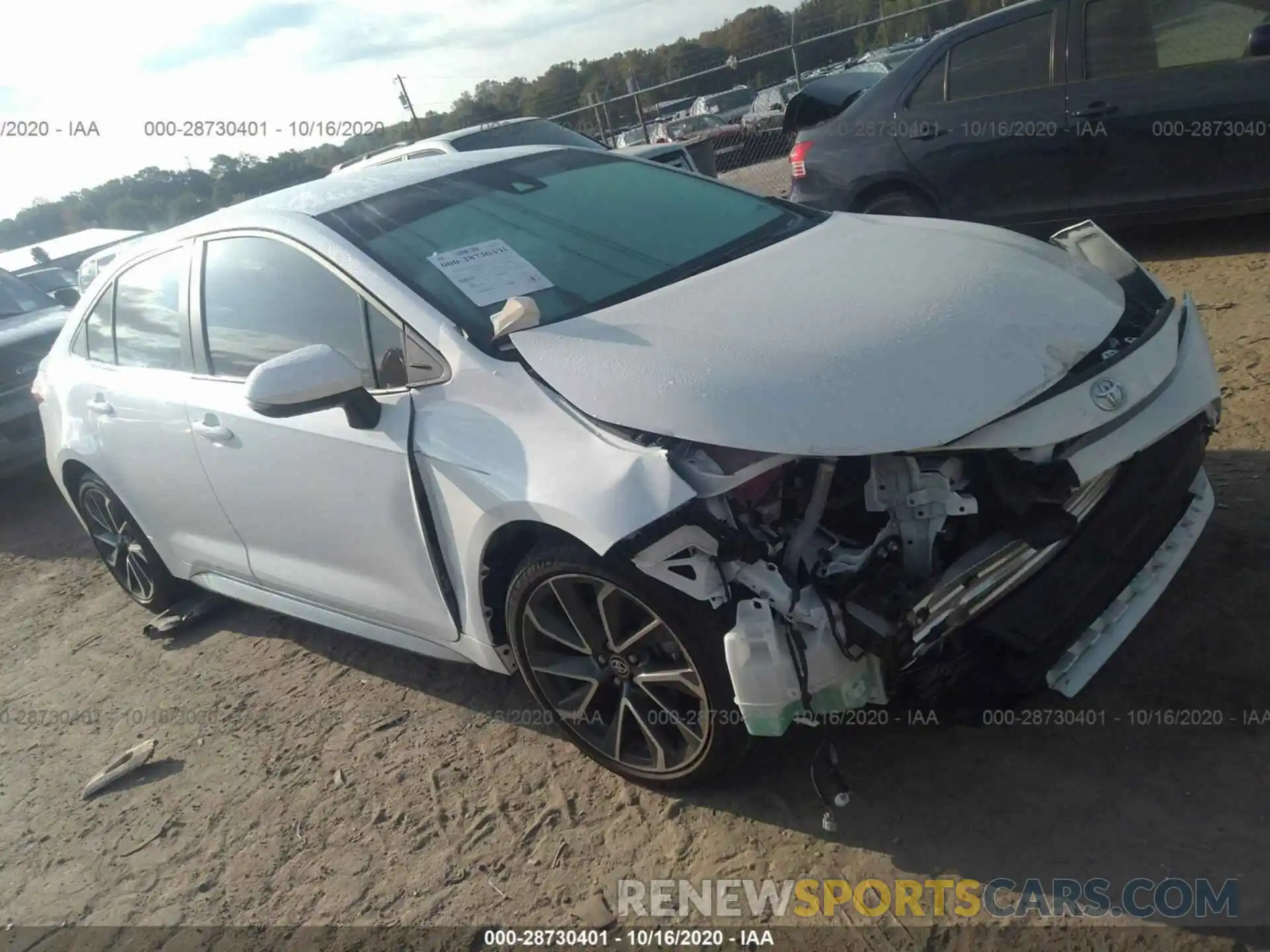 1 Photograph of a damaged car 5YFS4RCE4LP029522 TOYOTA COROLLA 2020