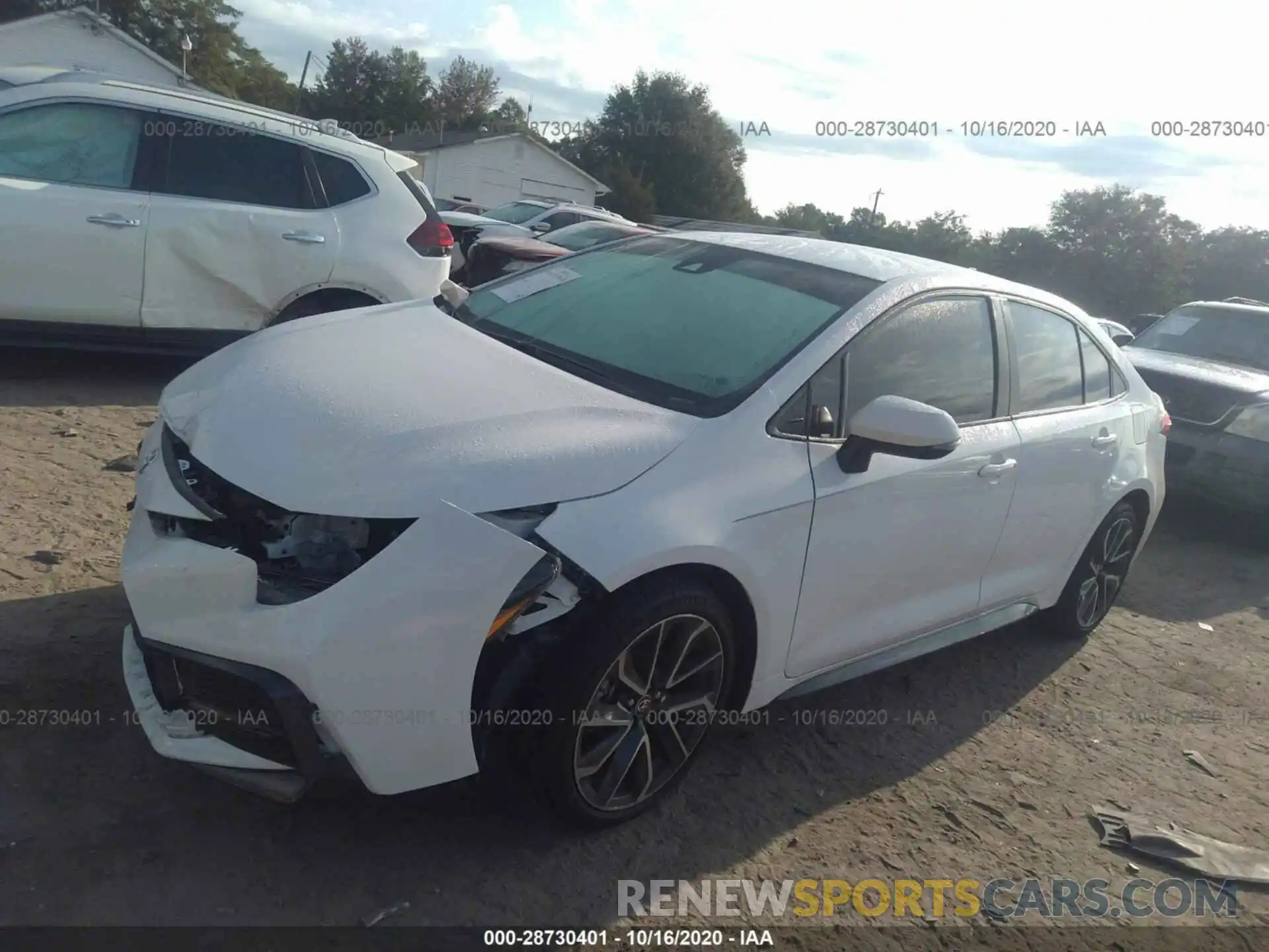 2 Photograph of a damaged car 5YFS4RCE4LP029522 TOYOTA COROLLA 2020