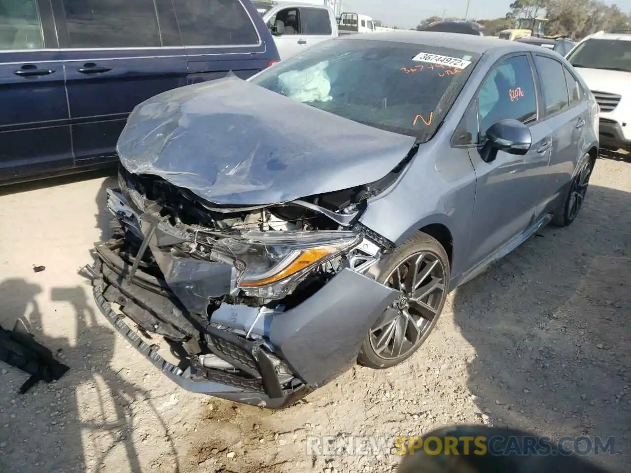 2 Photograph of a damaged car 5YFS4RCE4LP029598 TOYOTA COROLLA 2020