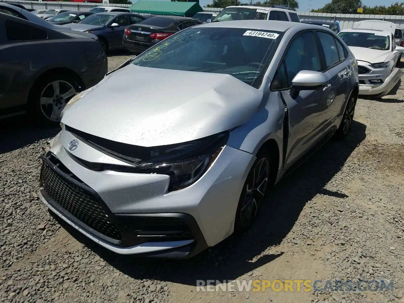 2 Photograph of a damaged car 5YFS4RCE4LP032632 TOYOTA COROLLA 2020