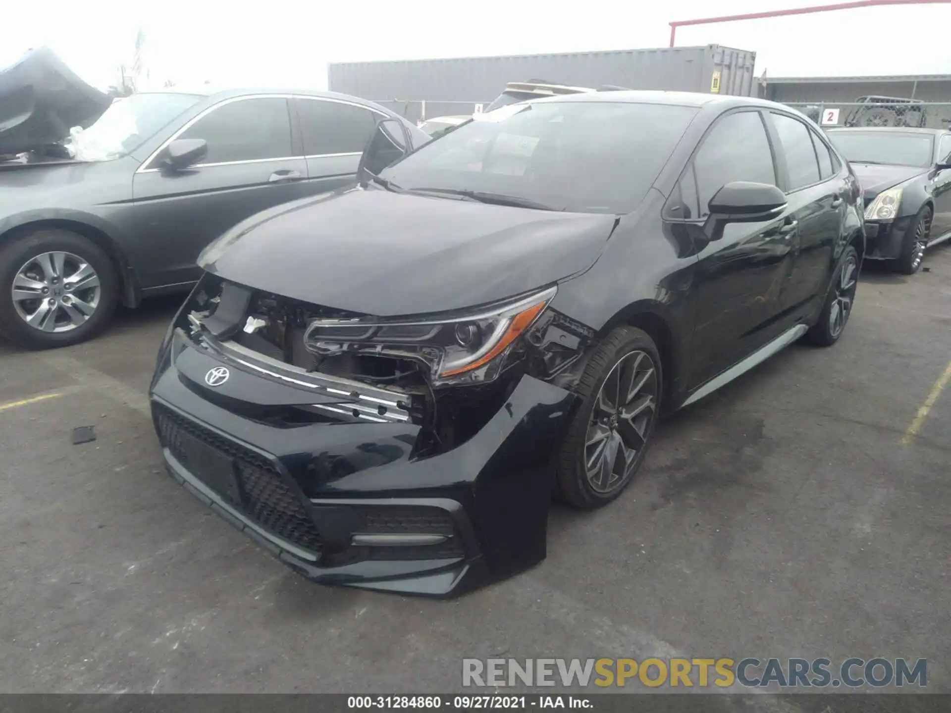 2 Photograph of a damaged car 5YFS4RCE4LP033618 TOYOTA COROLLA 2020