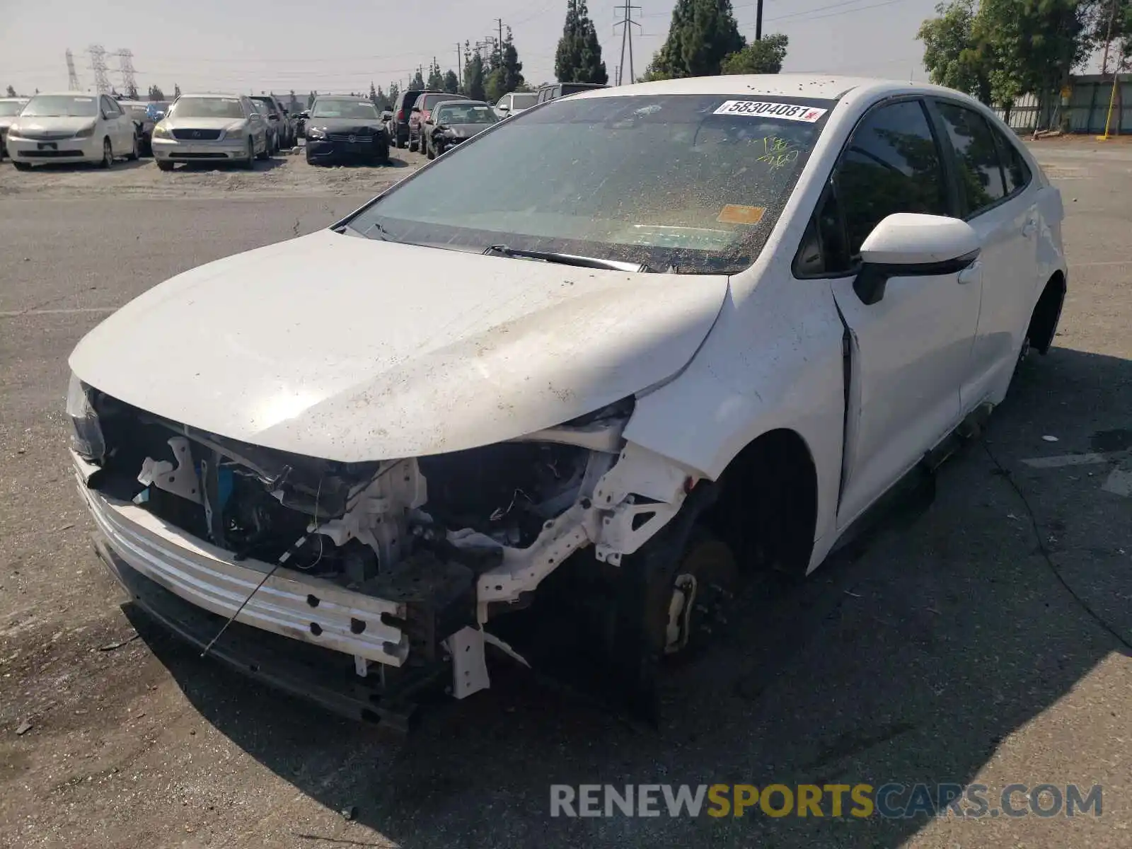 2 Photograph of a damaged car 5YFS4RCE4LP034624 TOYOTA COROLLA 2020