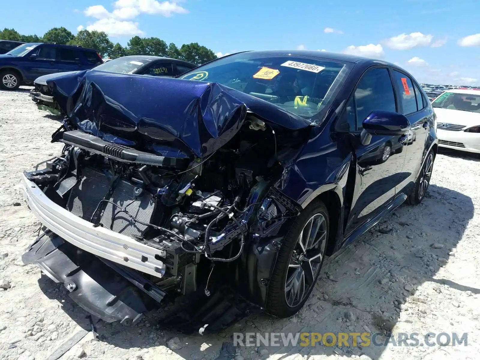 2 Photograph of a damaged car 5YFS4RCE4LP034705 TOYOTA COROLLA 2020