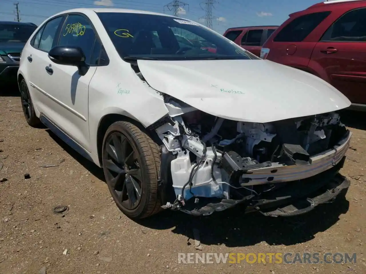 1 Photograph of a damaged car 5YFS4RCE4LP034851 TOYOTA COROLLA 2020