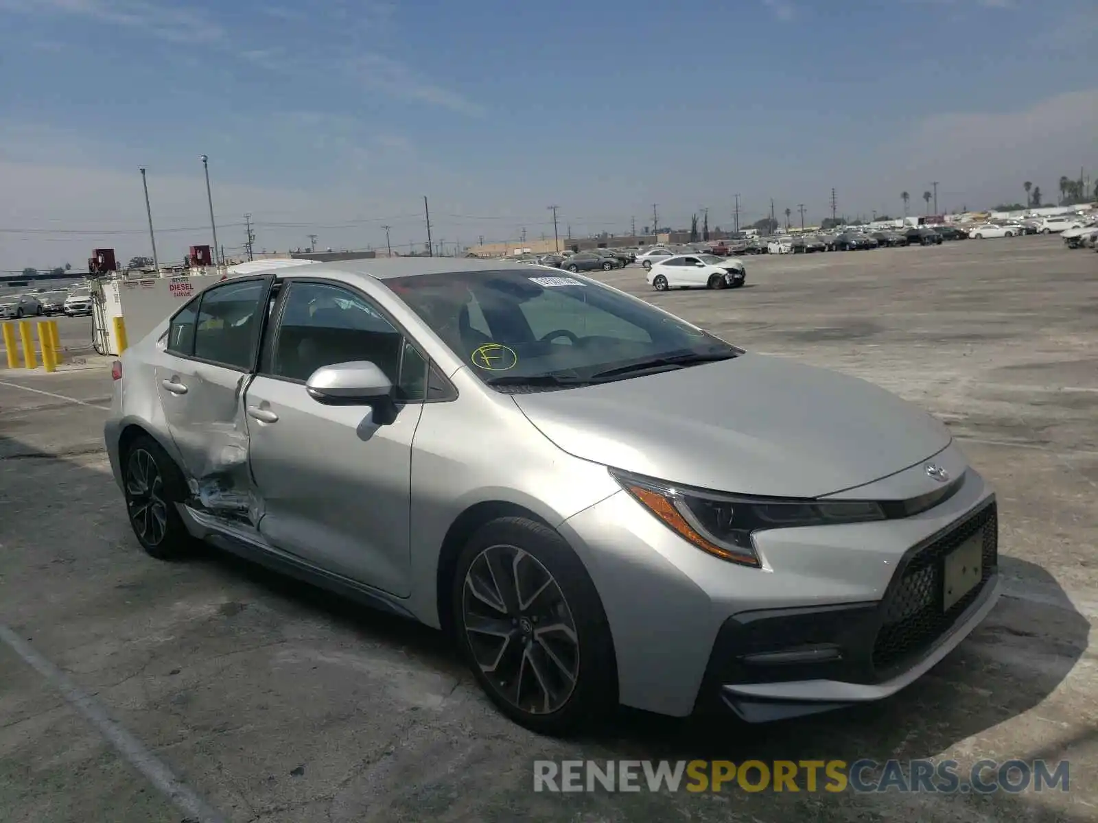 1 Photograph of a damaged car 5YFS4RCE4LP036812 TOYOTA COROLLA 2020