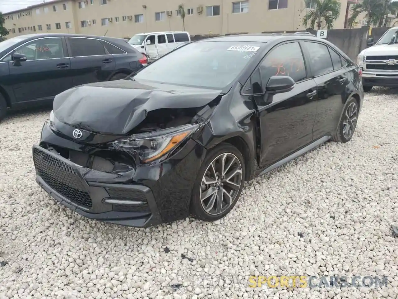 2 Photograph of a damaged car 5YFS4RCE4LP037183 TOYOTA COROLLA 2020