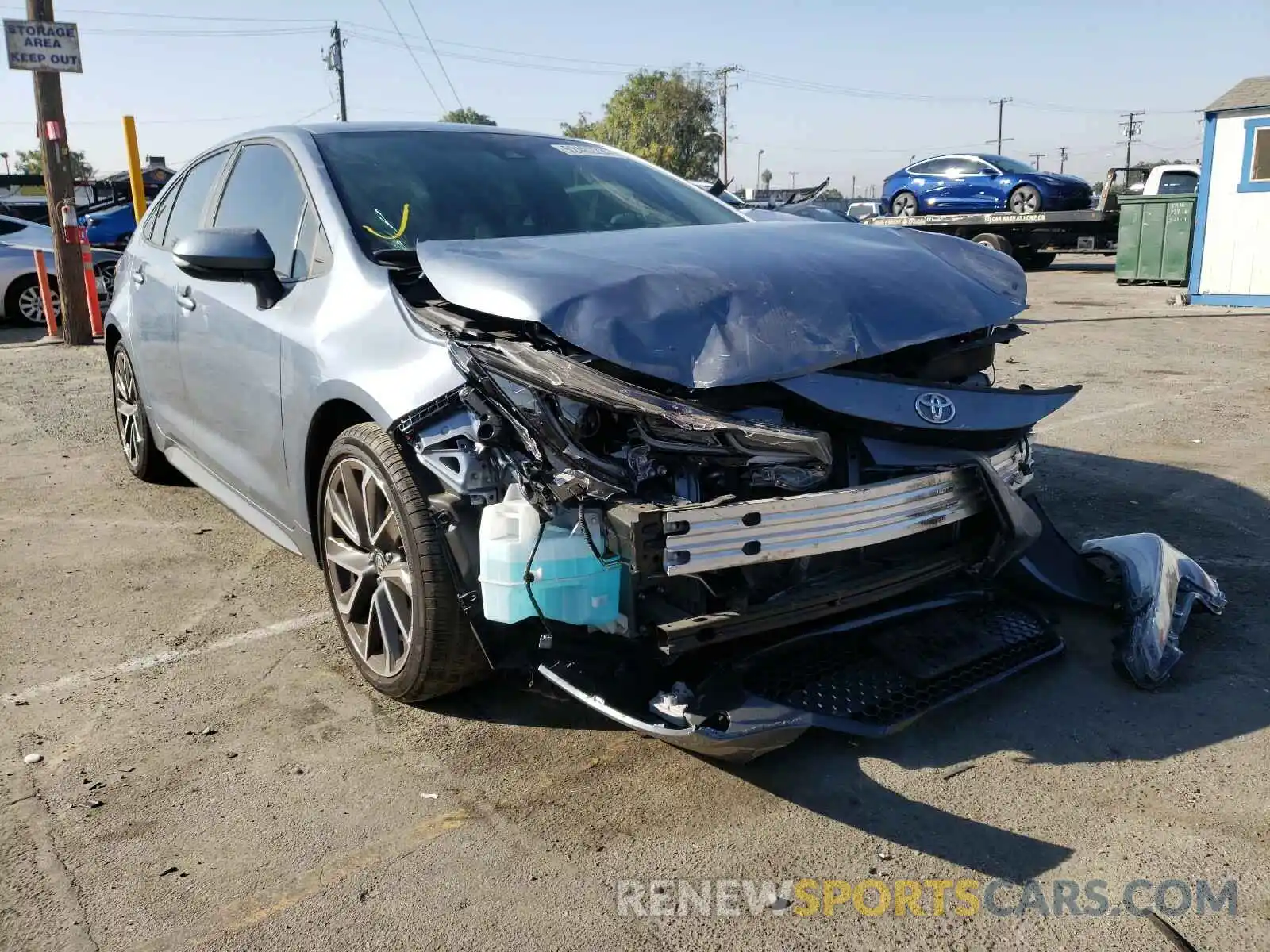 1 Photograph of a damaged car 5YFS4RCE4LP037524 TOYOTA COROLLA 2020