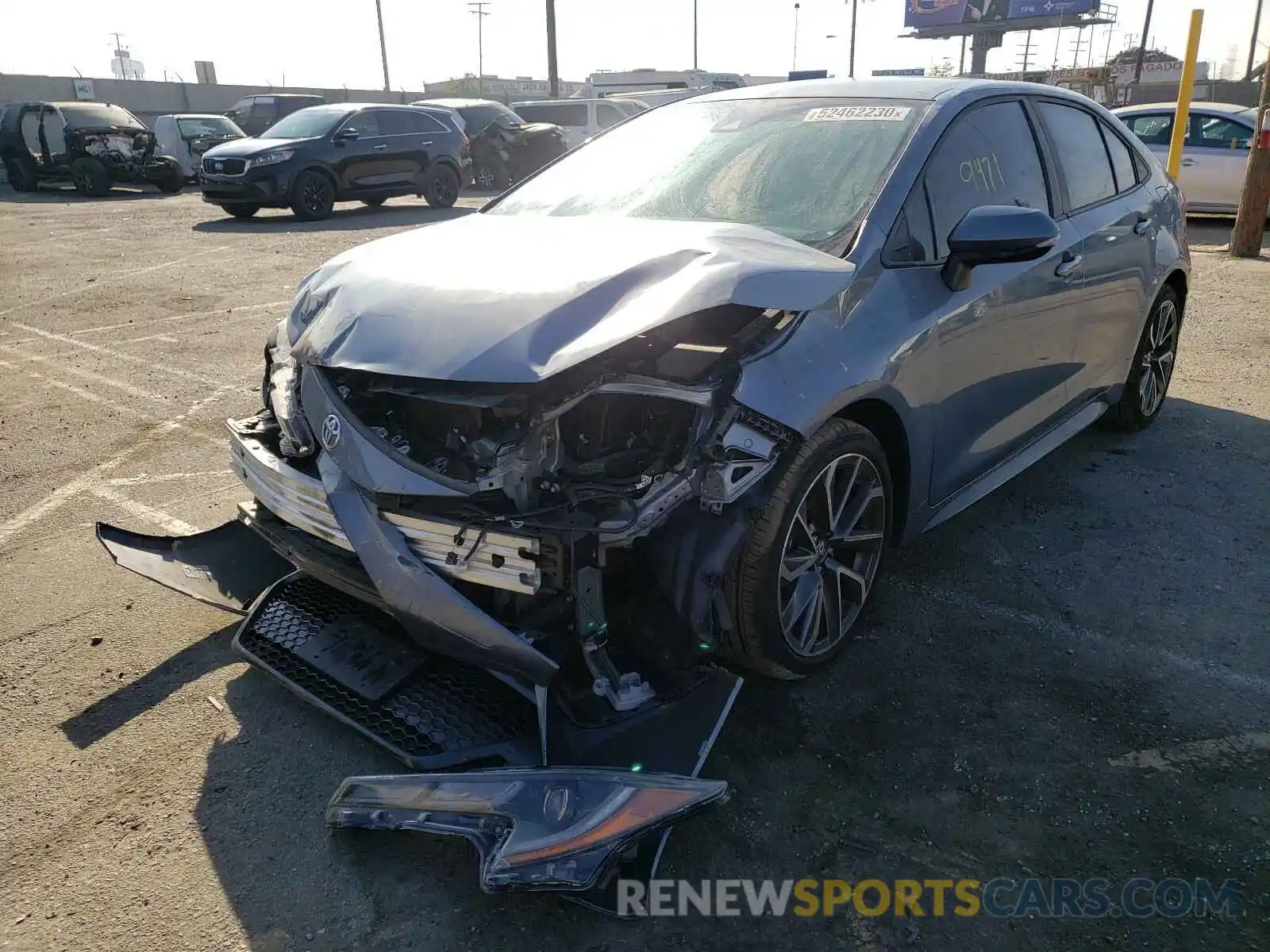 2 Photograph of a damaged car 5YFS4RCE4LP037524 TOYOTA COROLLA 2020