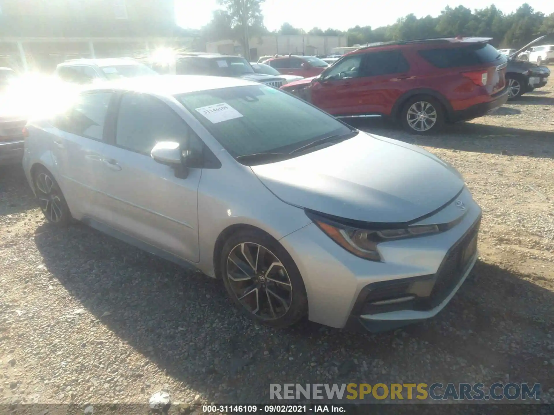 1 Photograph of a damaged car 5YFS4RCE4LP037555 TOYOTA COROLLA 2020