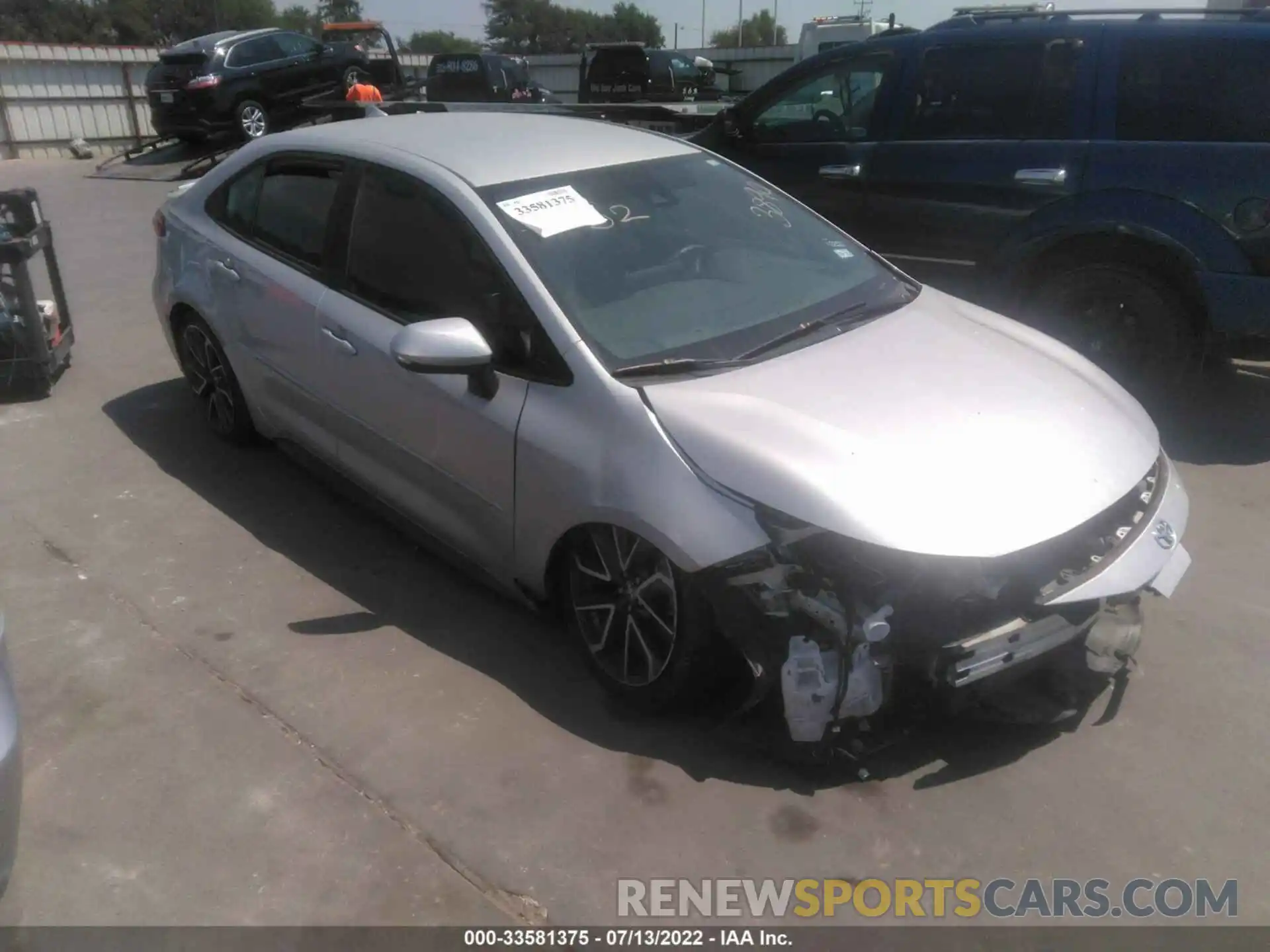 1 Photograph of a damaged car 5YFS4RCE4LP043890 TOYOTA COROLLA 2020