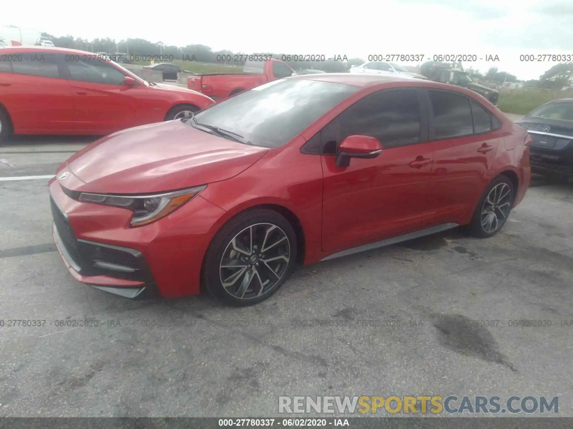 2 Photograph of a damaged car 5YFS4RCE4LP044151 TOYOTA COROLLA 2020