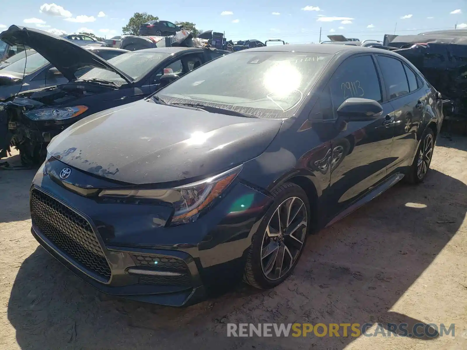 2 Photograph of a damaged car 5YFS4RCE4LP047311 TOYOTA COROLLA 2020