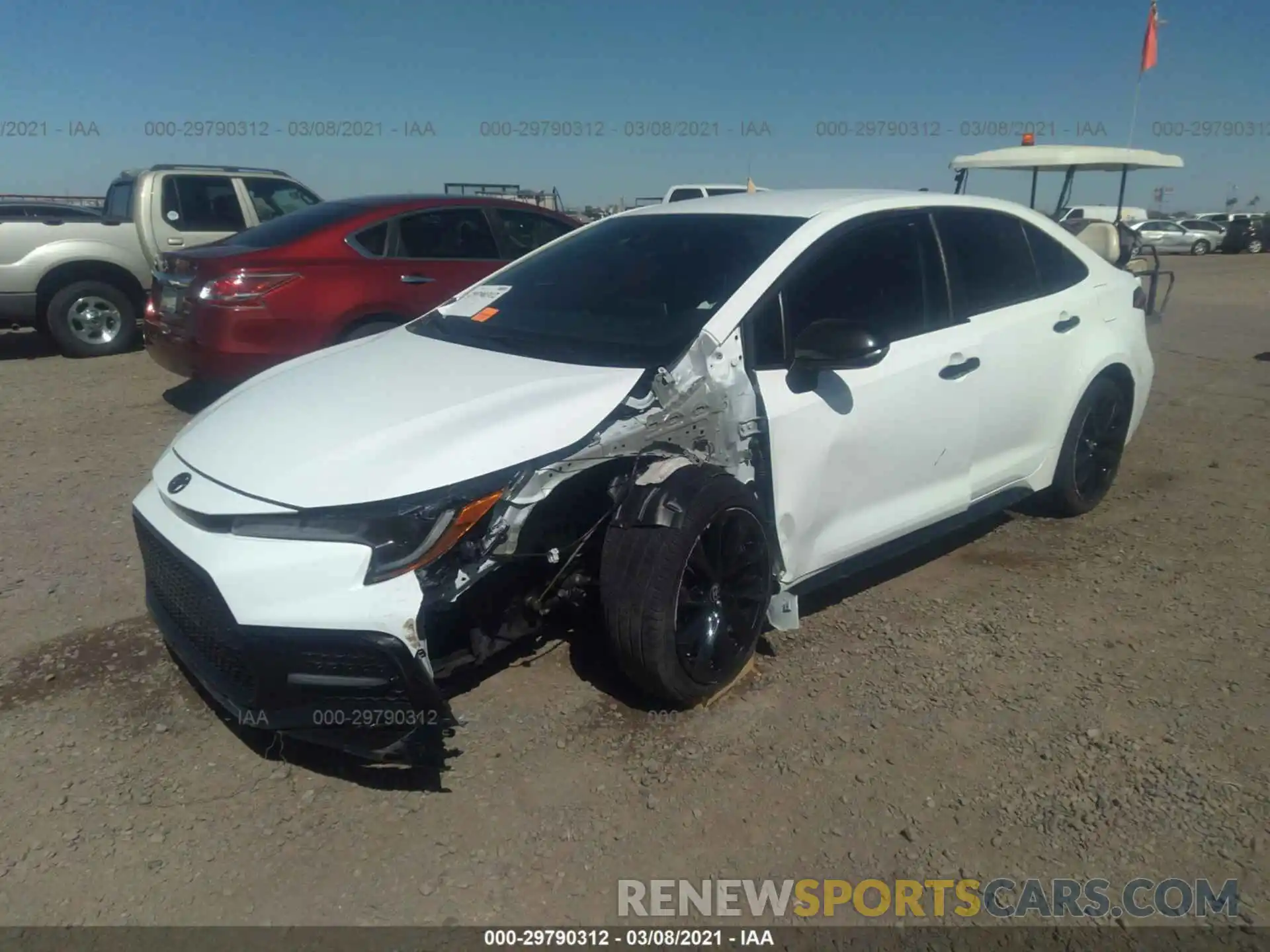 2 Photograph of a damaged car 5YFS4RCE4LP048281 TOYOTA COROLLA 2020