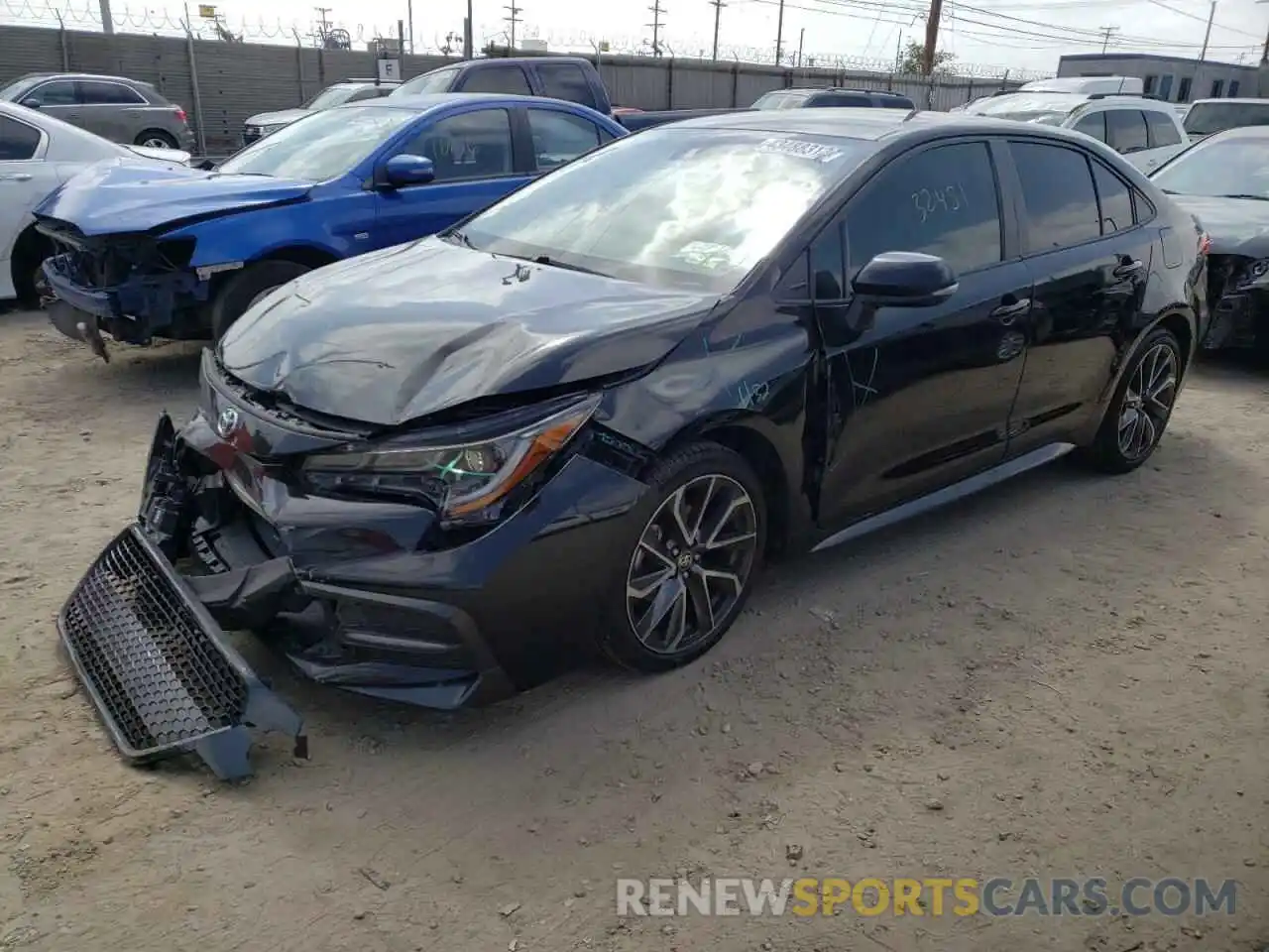 2 Photograph of a damaged car 5YFS4RCE4LP051228 TOYOTA COROLLA 2020