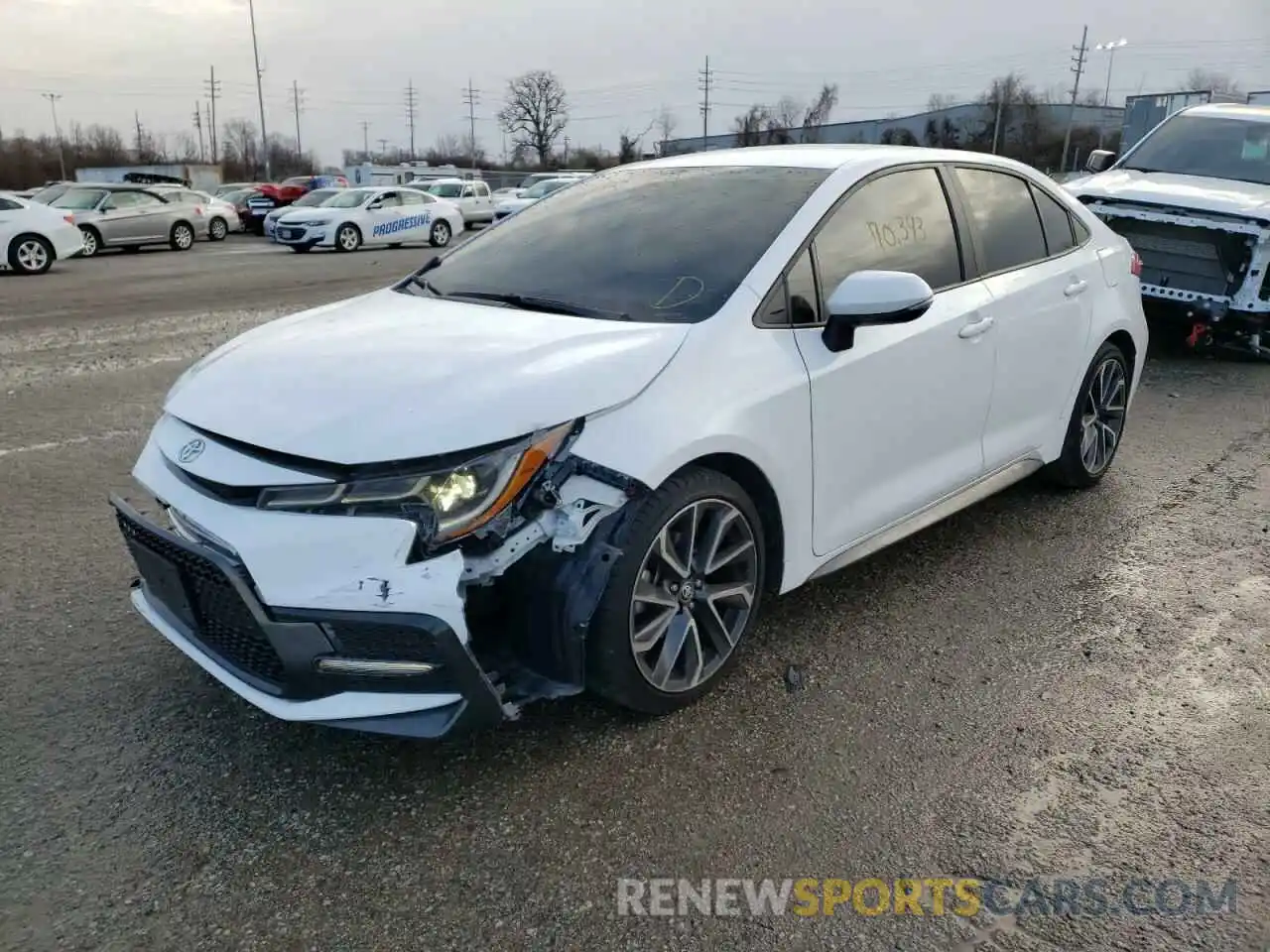 2 Photograph of a damaged car 5YFS4RCE4LP054159 TOYOTA COROLLA 2020