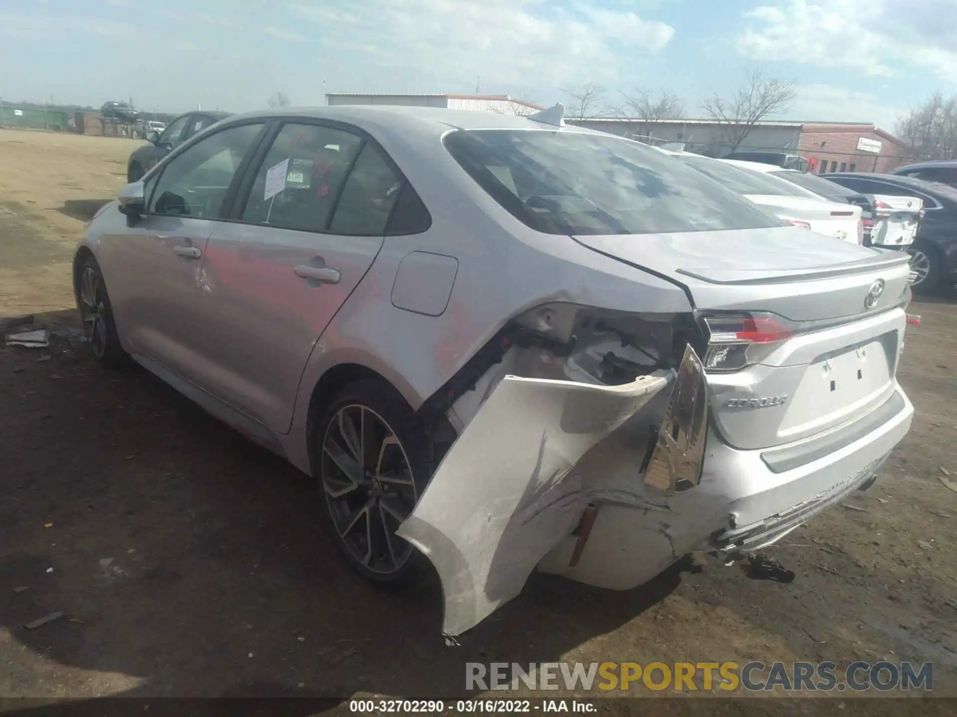 3 Photograph of a damaged car 5YFS4RCE4LP054470 TOYOTA COROLLA 2020