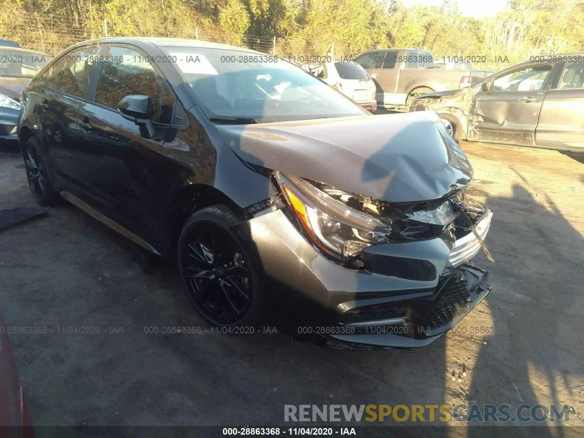 1 Photograph of a damaged car 5YFS4RCE4LP054503 TOYOTA COROLLA 2020