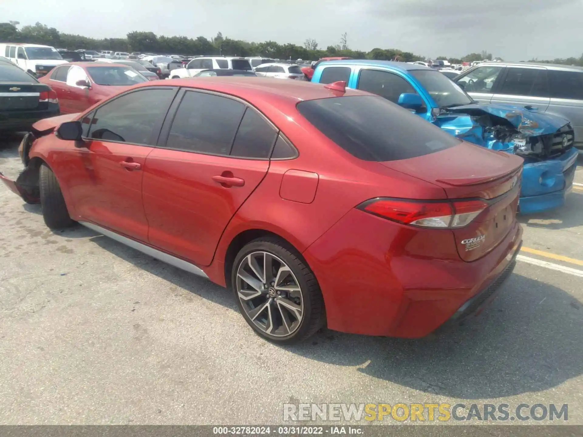 3 Photograph of a damaged car 5YFS4RCE4LP054579 TOYOTA COROLLA 2020