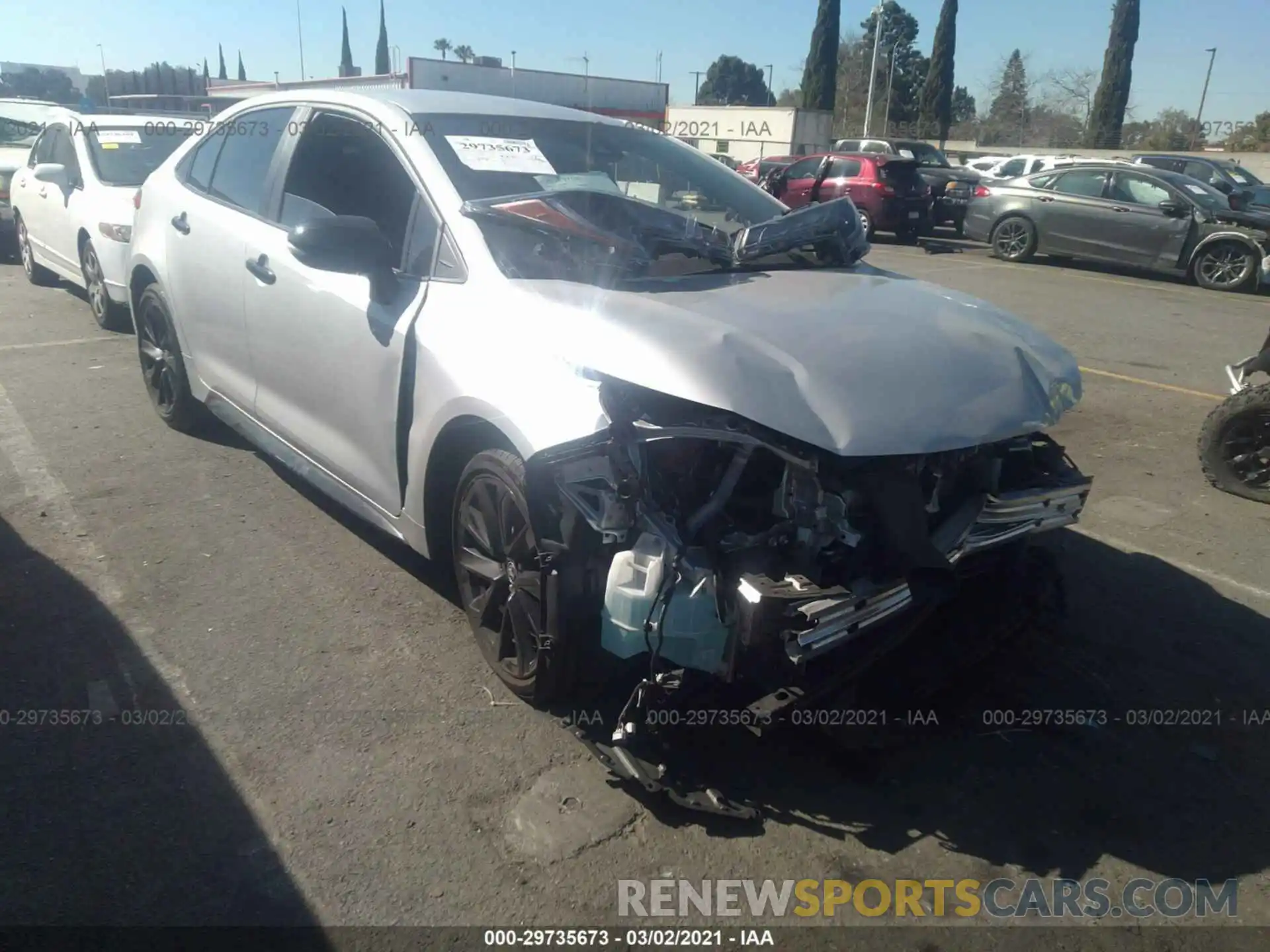 1 Photograph of a damaged car 5YFS4RCE4LP056607 TOYOTA COROLLA 2020