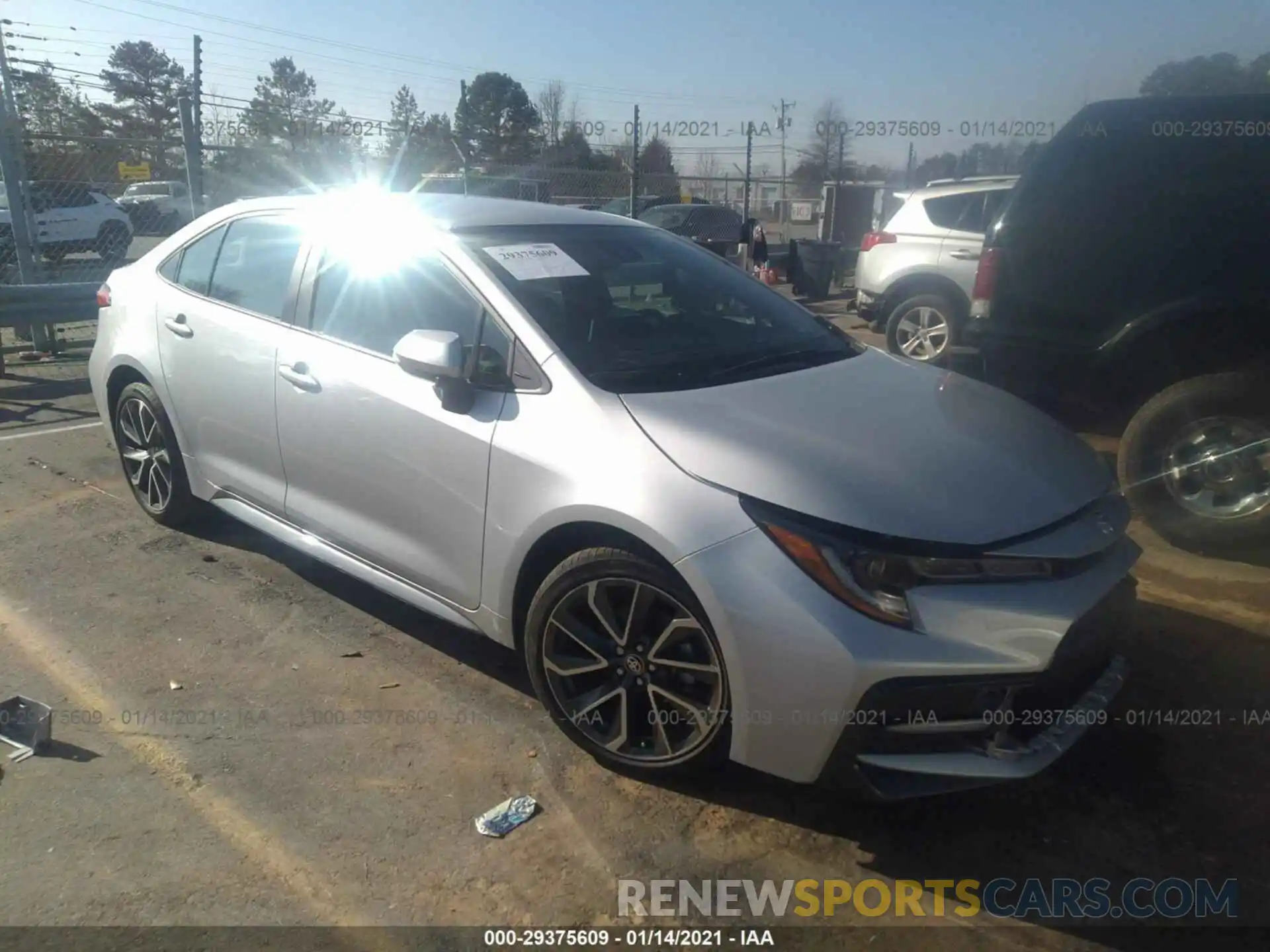 1 Photograph of a damaged car 5YFS4RCE4LP056929 TOYOTA COROLLA 2020