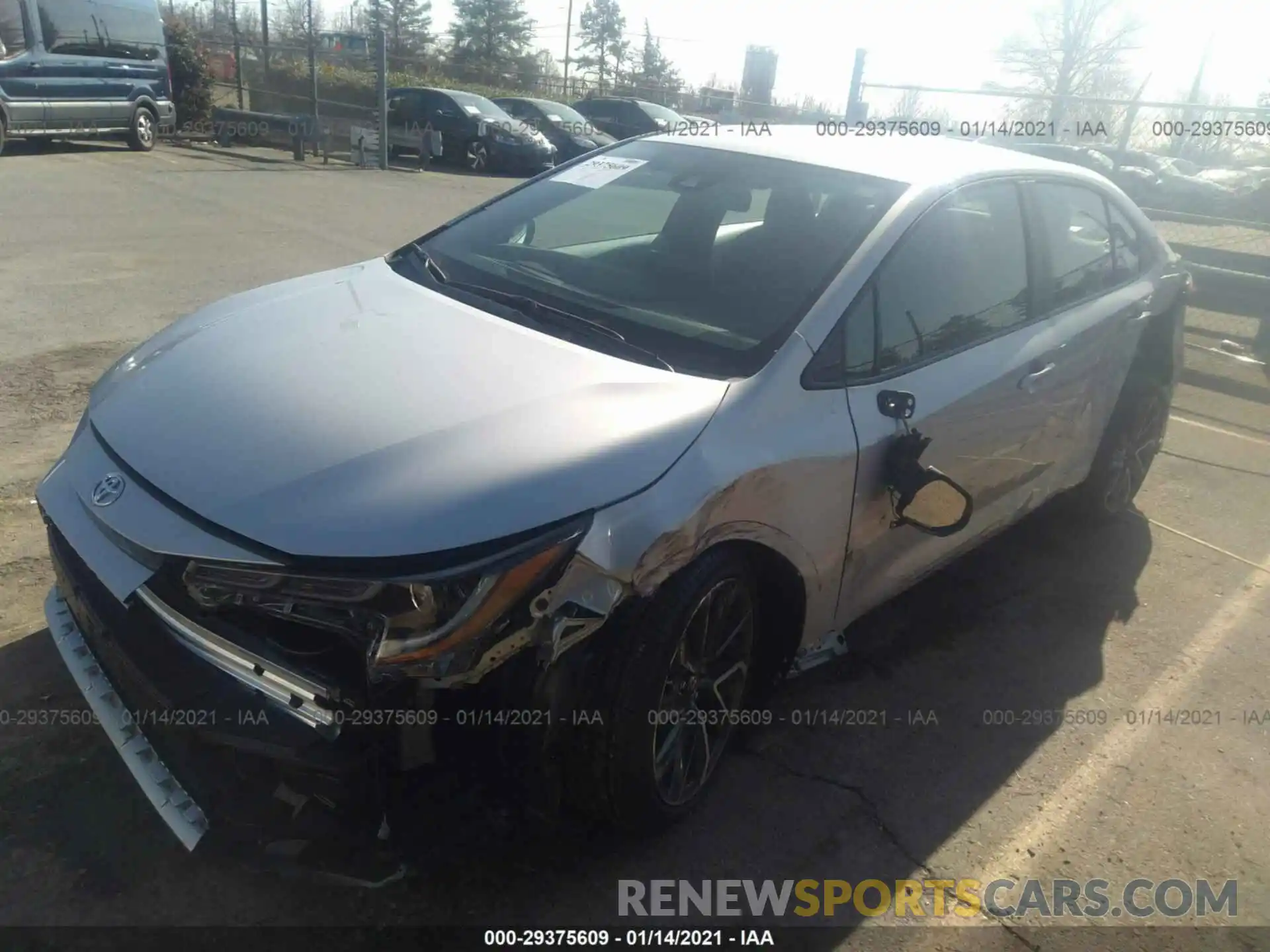 2 Photograph of a damaged car 5YFS4RCE4LP056929 TOYOTA COROLLA 2020