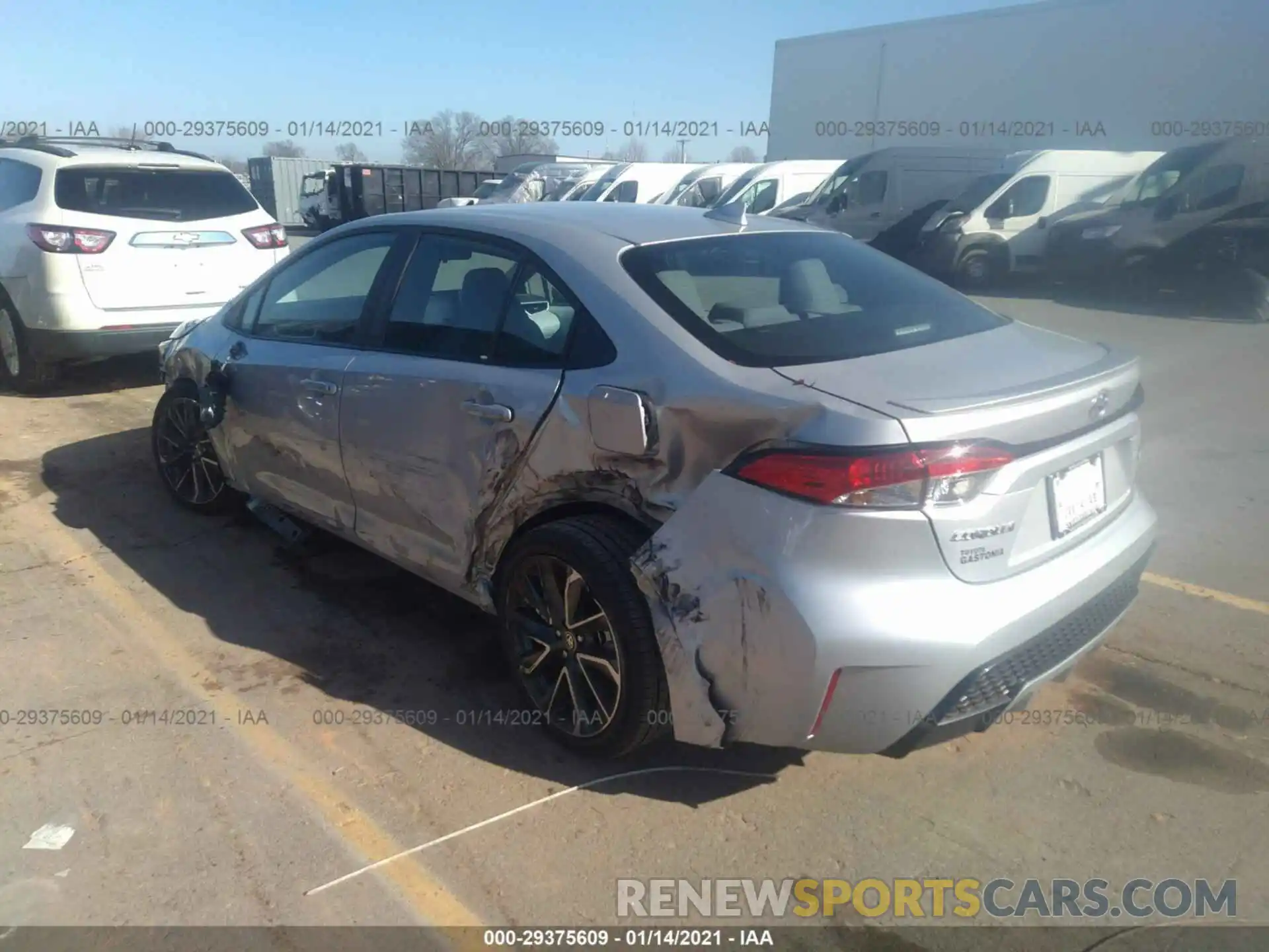 3 Photograph of a damaged car 5YFS4RCE4LP056929 TOYOTA COROLLA 2020