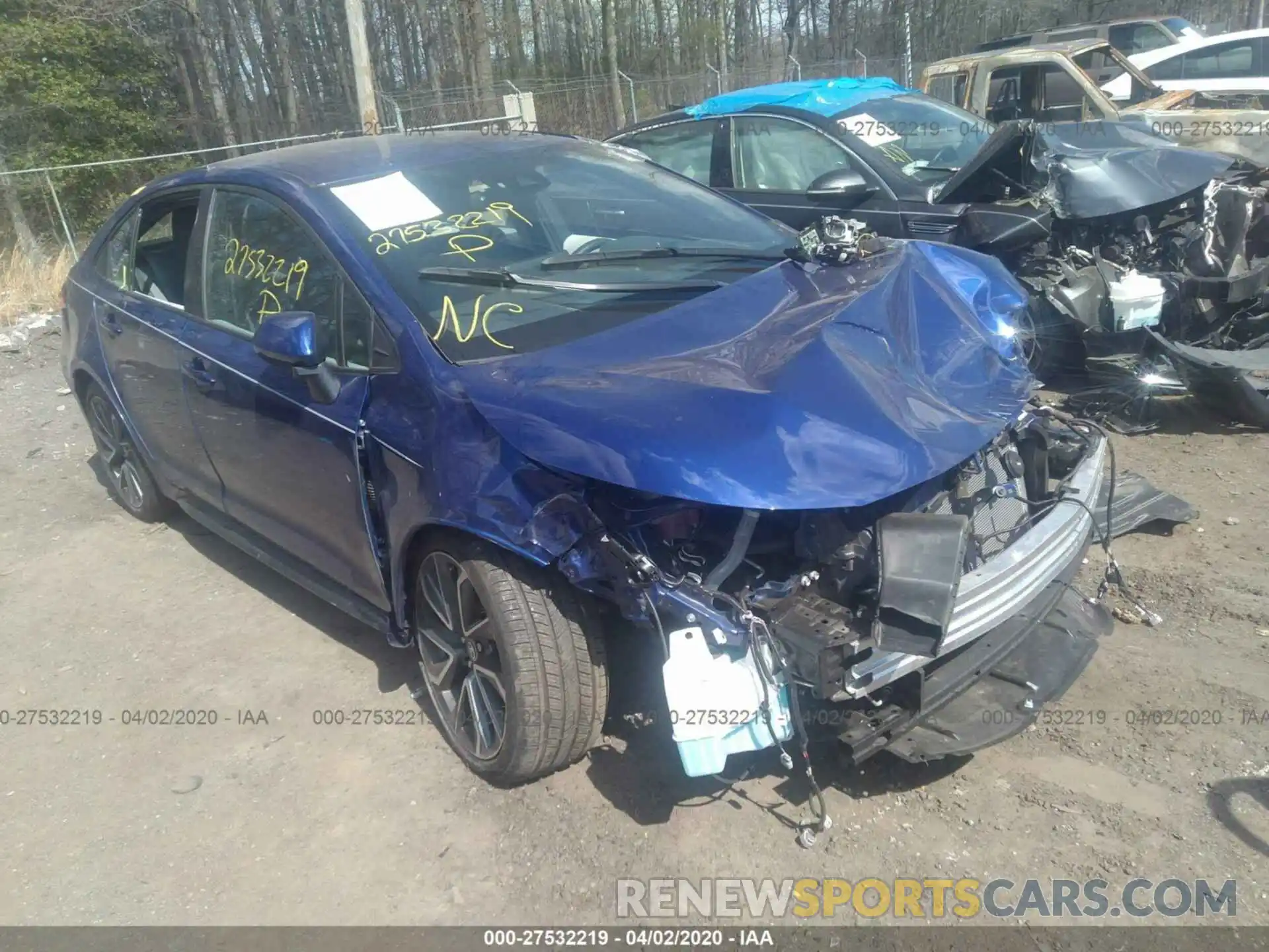 1 Photograph of a damaged car 5YFS4RCE5LP002328 TOYOTA COROLLA 2020