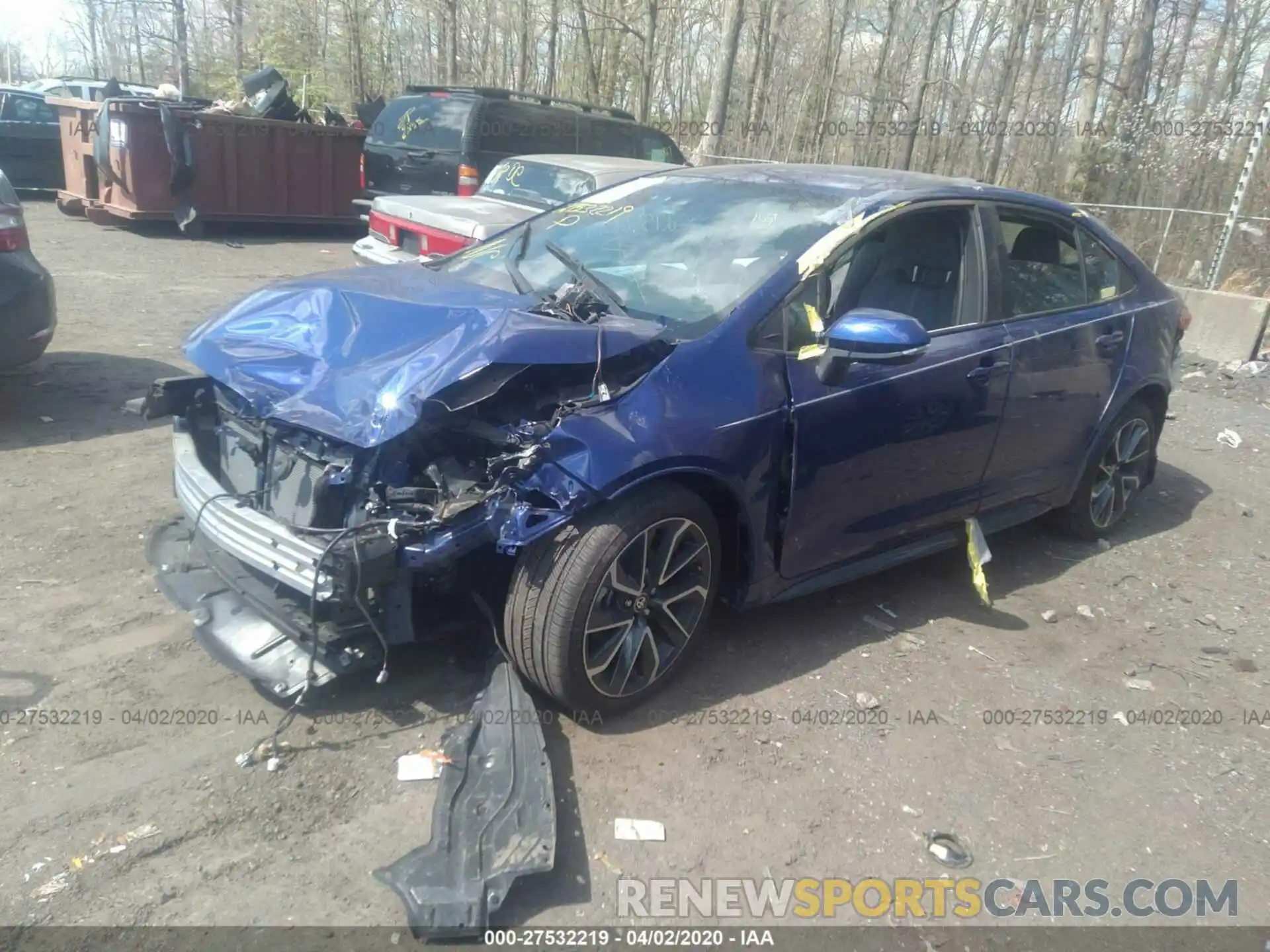 2 Photograph of a damaged car 5YFS4RCE5LP002328 TOYOTA COROLLA 2020