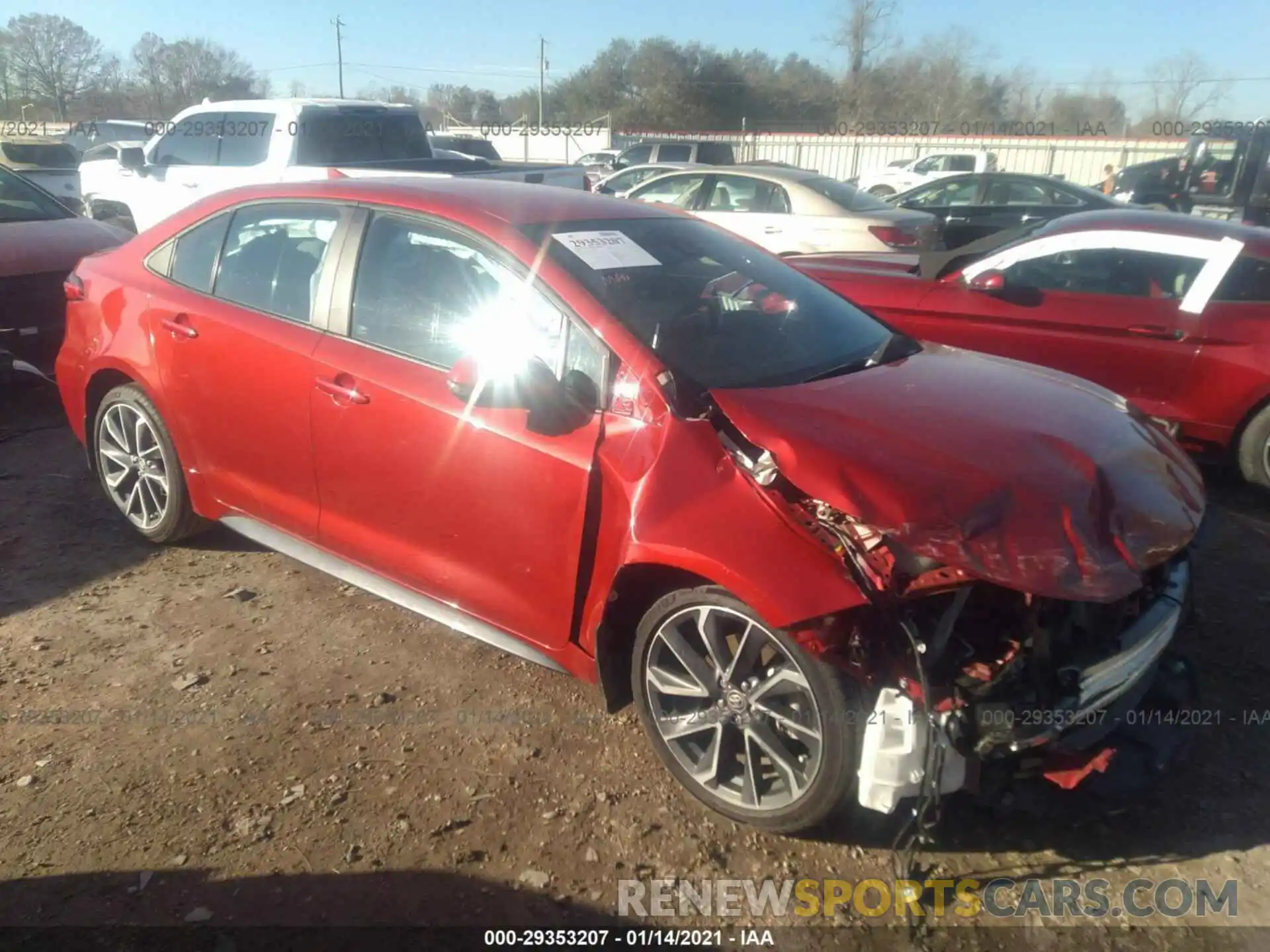 1 Photograph of a damaged car 5YFS4RCE5LP010803 TOYOTA COROLLA 2020