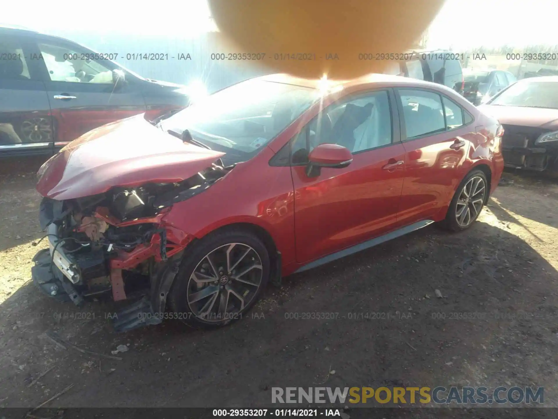 2 Photograph of a damaged car 5YFS4RCE5LP010803 TOYOTA COROLLA 2020