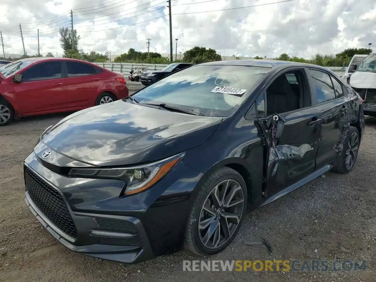 2 Photograph of a damaged car 5YFS4RCE5LP014754 TOYOTA COROLLA 2020