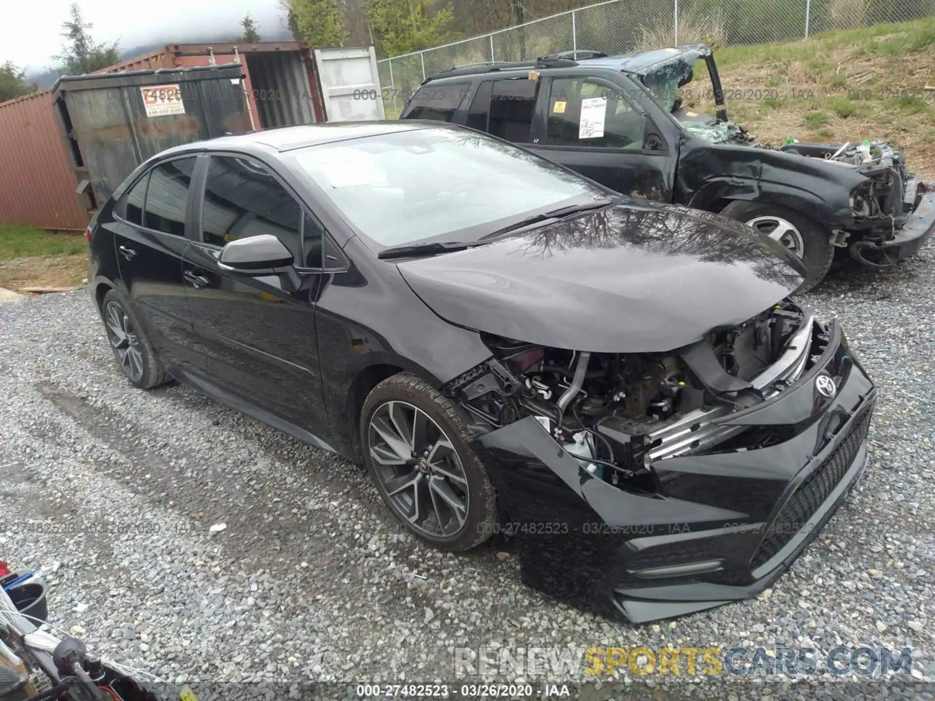 1 Photograph of a damaged car 5YFS4RCE5LP016942 TOYOTA COROLLA 2020