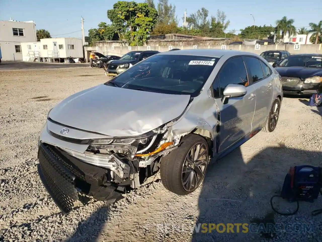 2 Photograph of a damaged car 5YFS4RCE5LP017380 TOYOTA COROLLA 2020