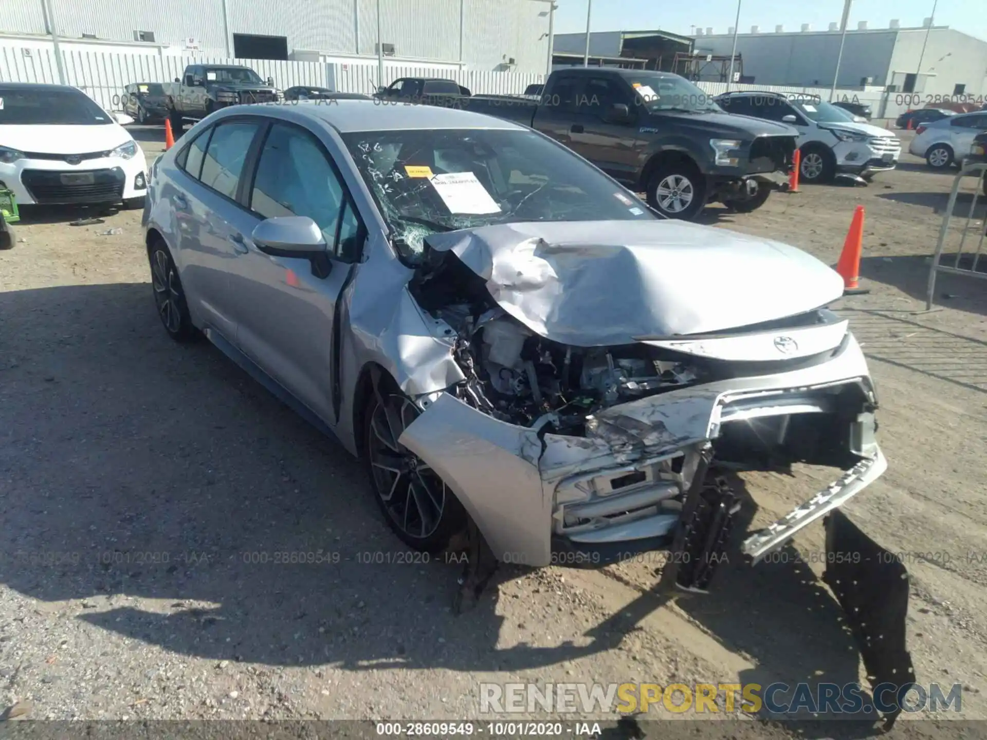 1 Photograph of a damaged car 5YFS4RCE5LP020893 TOYOTA COROLLA 2020