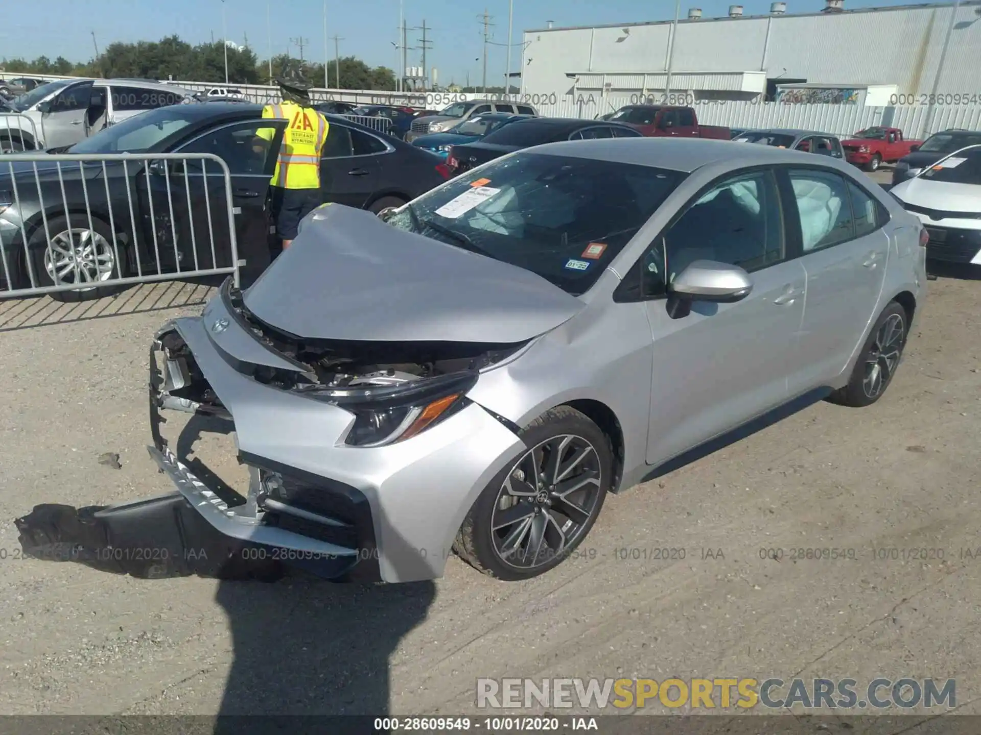 2 Photograph of a damaged car 5YFS4RCE5LP020893 TOYOTA COROLLA 2020