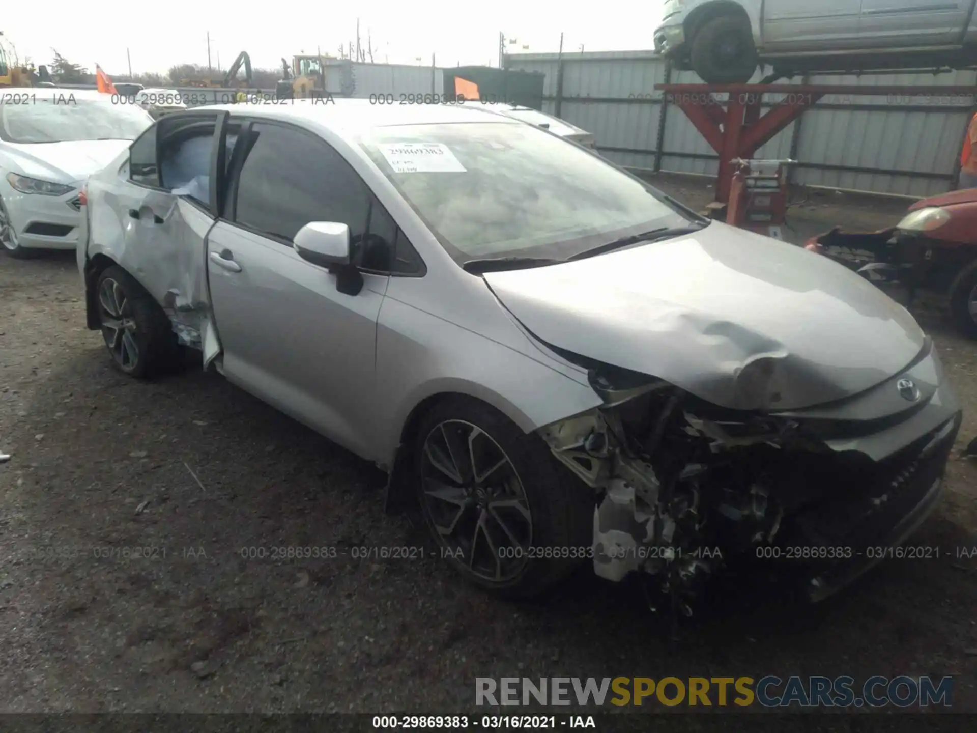 1 Photograph of a damaged car 5YFS4RCE5LP021459 TOYOTA COROLLA 2020