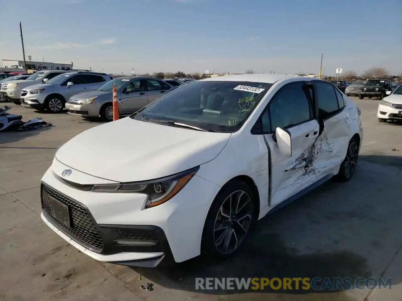 2 Photograph of a damaged car 5YFS4RCE5LP022014 TOYOTA COROLLA 2020