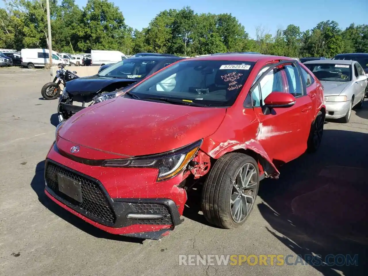 2 Photograph of a damaged car 5YFS4RCE5LP024815 TOYOTA COROLLA 2020