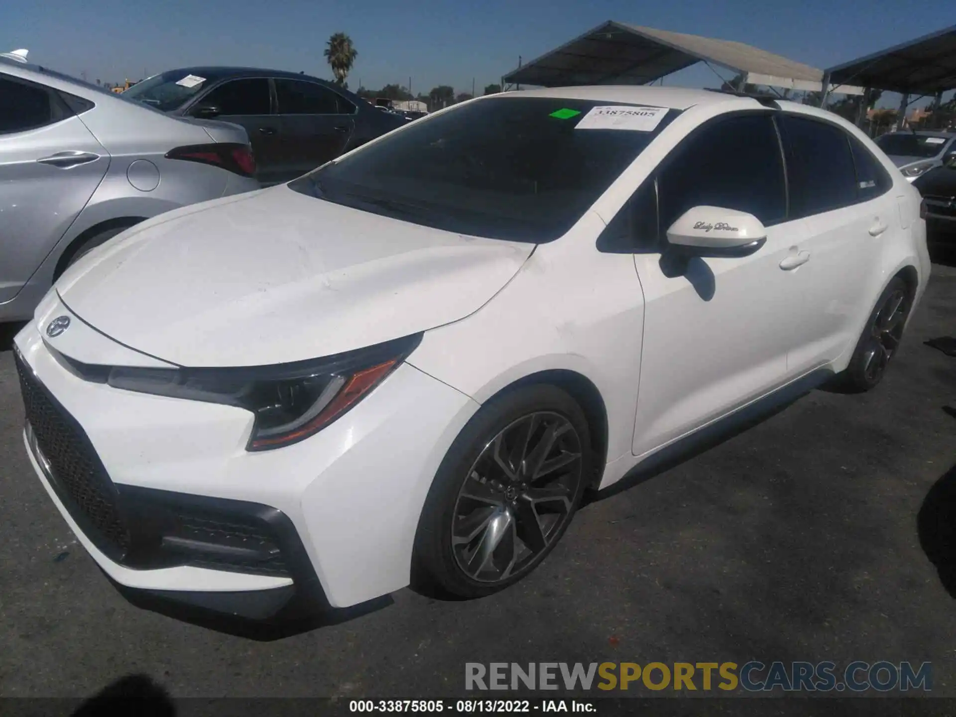 2 Photograph of a damaged car 5YFS4RCE5LP025074 TOYOTA COROLLA 2020