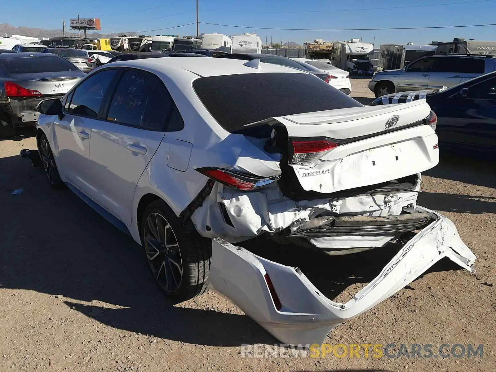 3 Photograph of a damaged car 5YFS4RCE5LP026614 TOYOTA COROLLA 2020