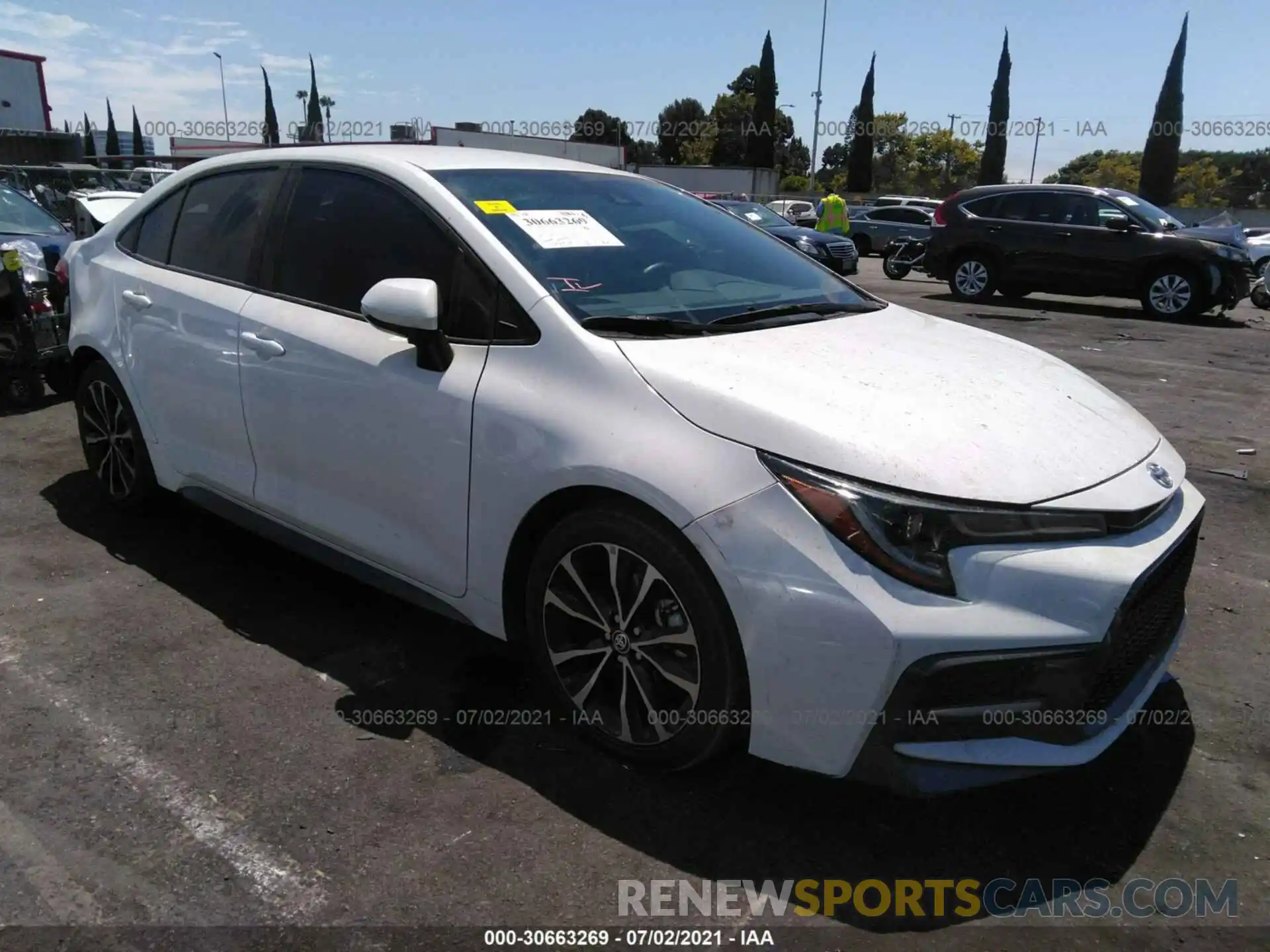 1 Photograph of a damaged car 5YFS4RCE5LP026743 TOYOTA COROLLA 2020