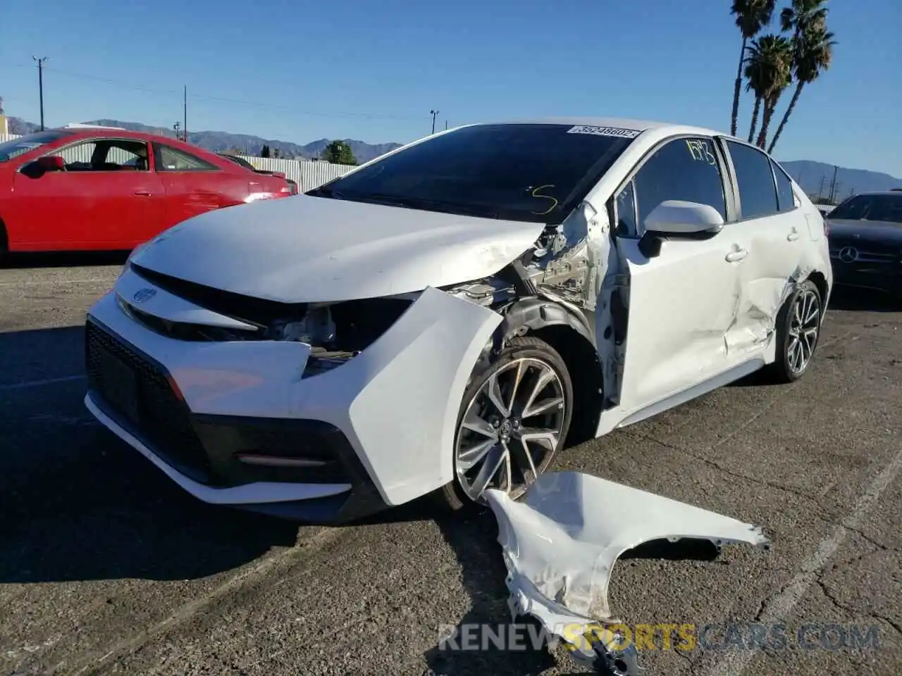 2 Photograph of a damaged car 5YFS4RCE5LP029559 TOYOTA COROLLA 2020