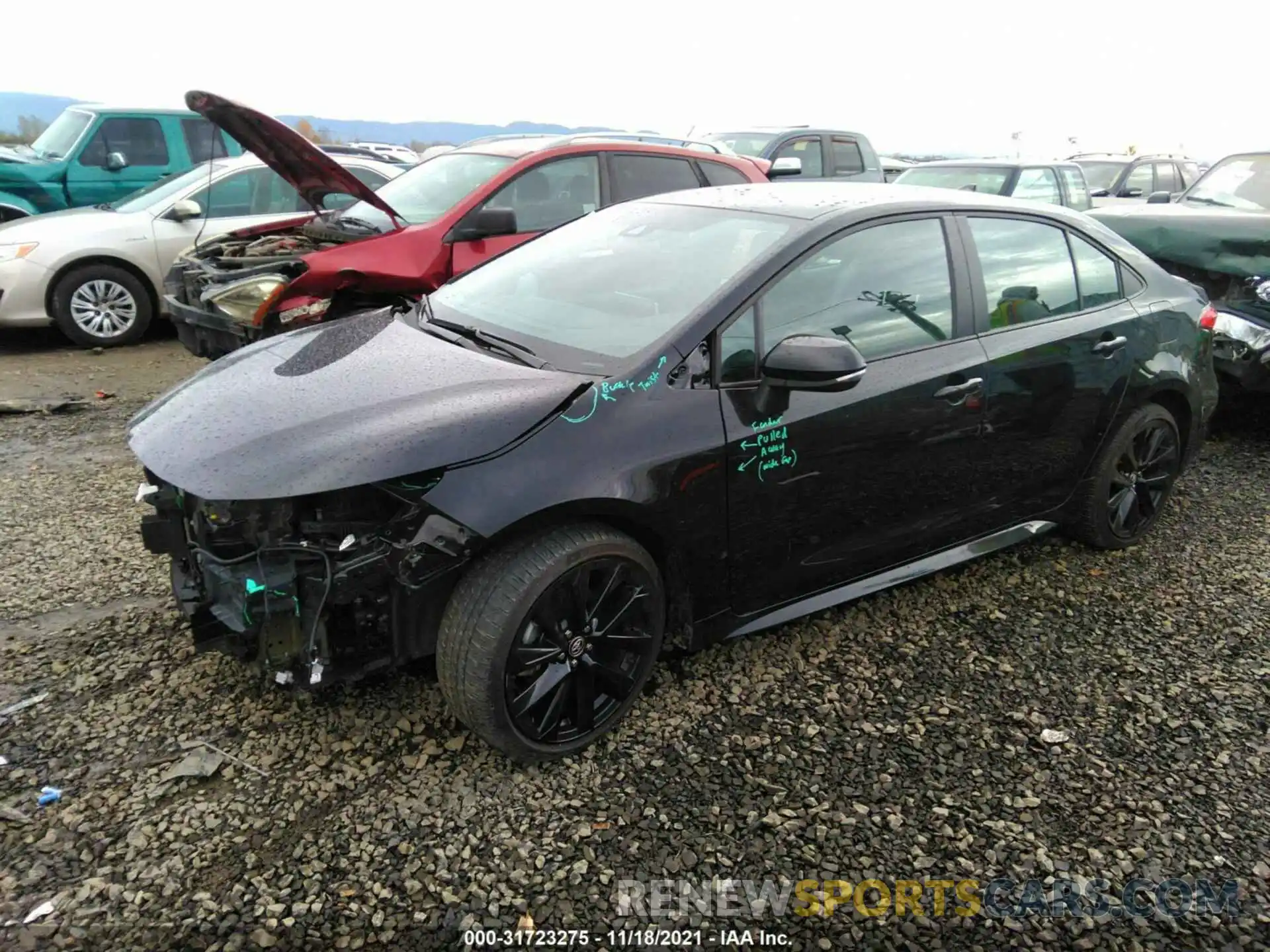 2 Photograph of a damaged car 5YFS4RCE5LP031926 TOYOTA COROLLA 2020