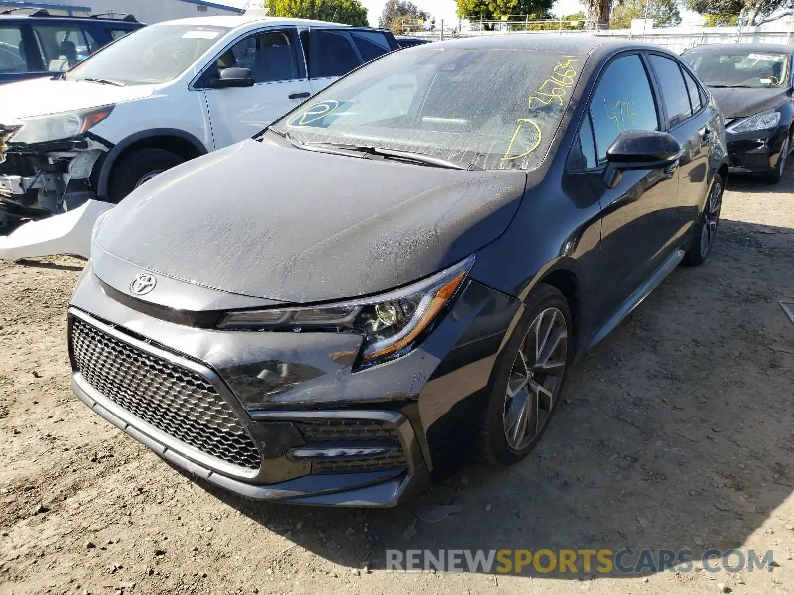 2 Photograph of a damaged car 5YFS4RCE5LP034552 TOYOTA COROLLA 2020