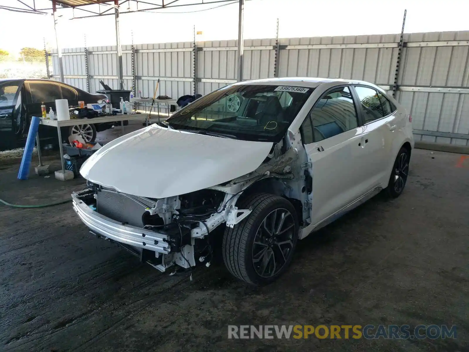 2 Photograph of a damaged car 5YFS4RCE5LP035264 TOYOTA COROLLA 2020