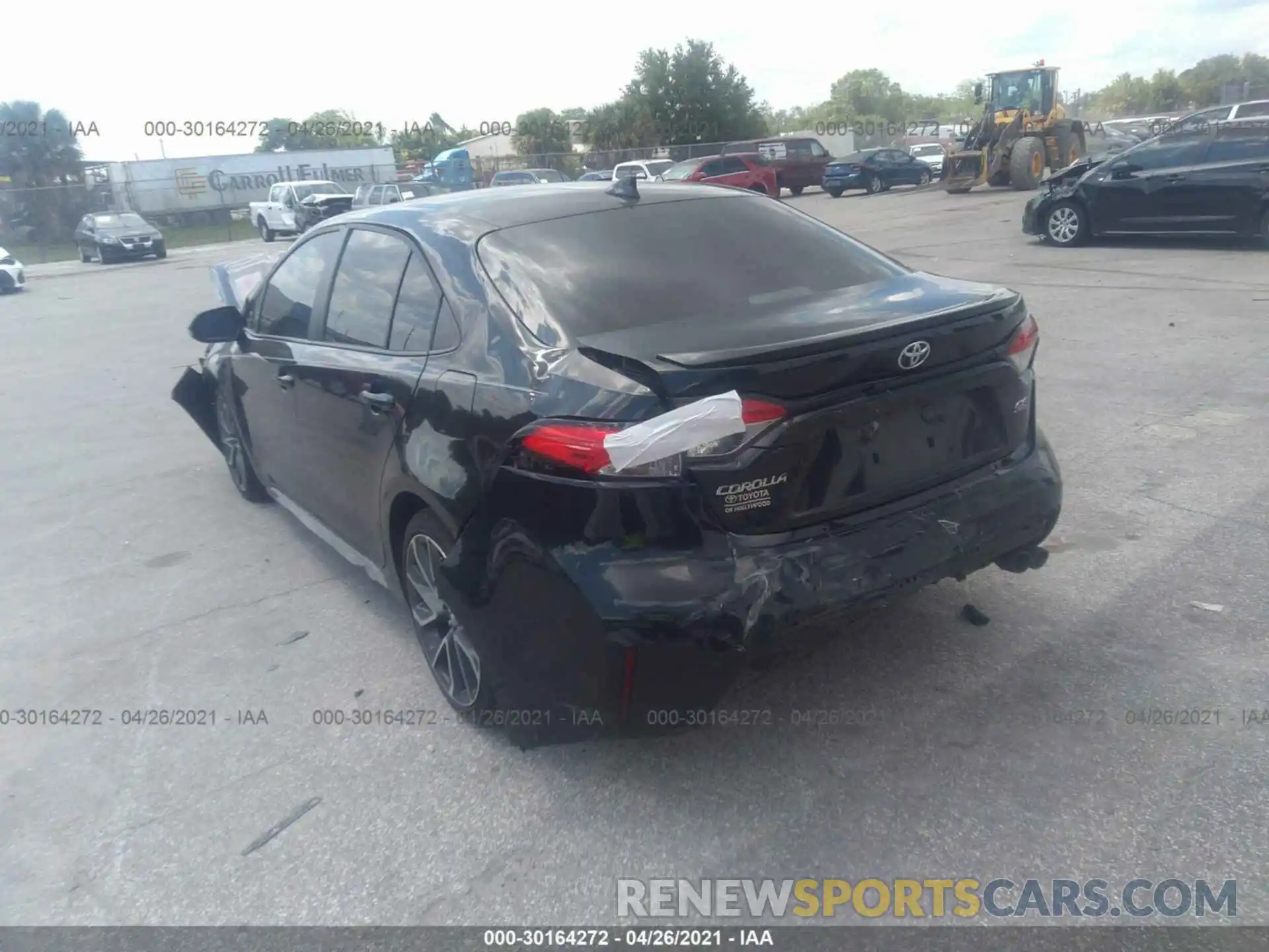 3 Photograph of a damaged car 5YFS4RCE5LP035474 TOYOTA COROLLA 2020