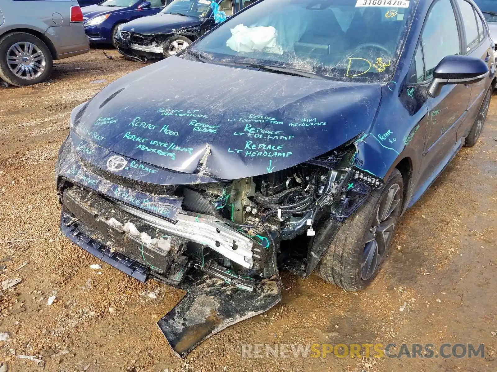 9 Photograph of a damaged car 5YFS4RCE5LP035927 TOYOTA COROLLA 2020